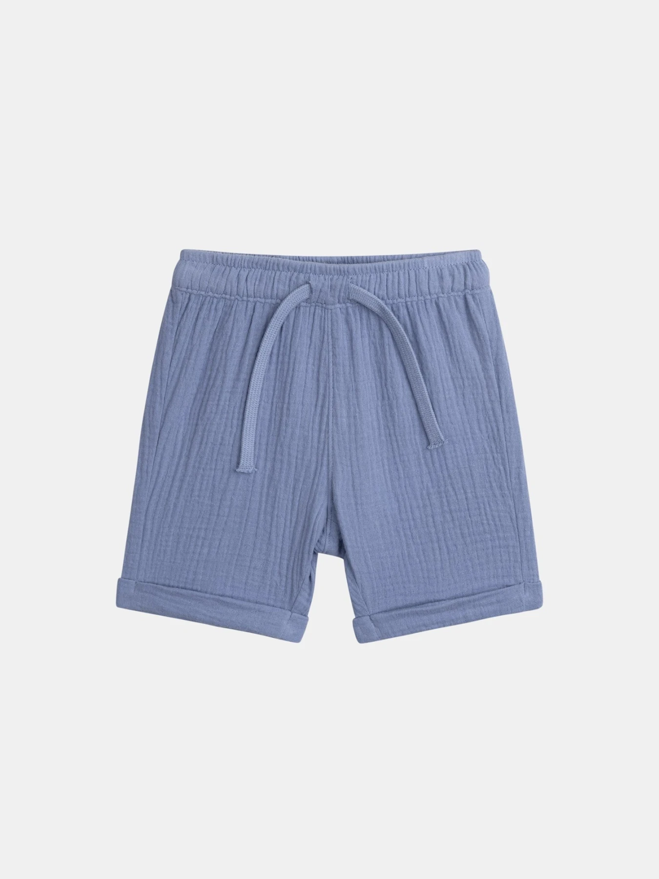 Cotton Muslin Henley Shirt and Shorts 2-Piece Set Gallery