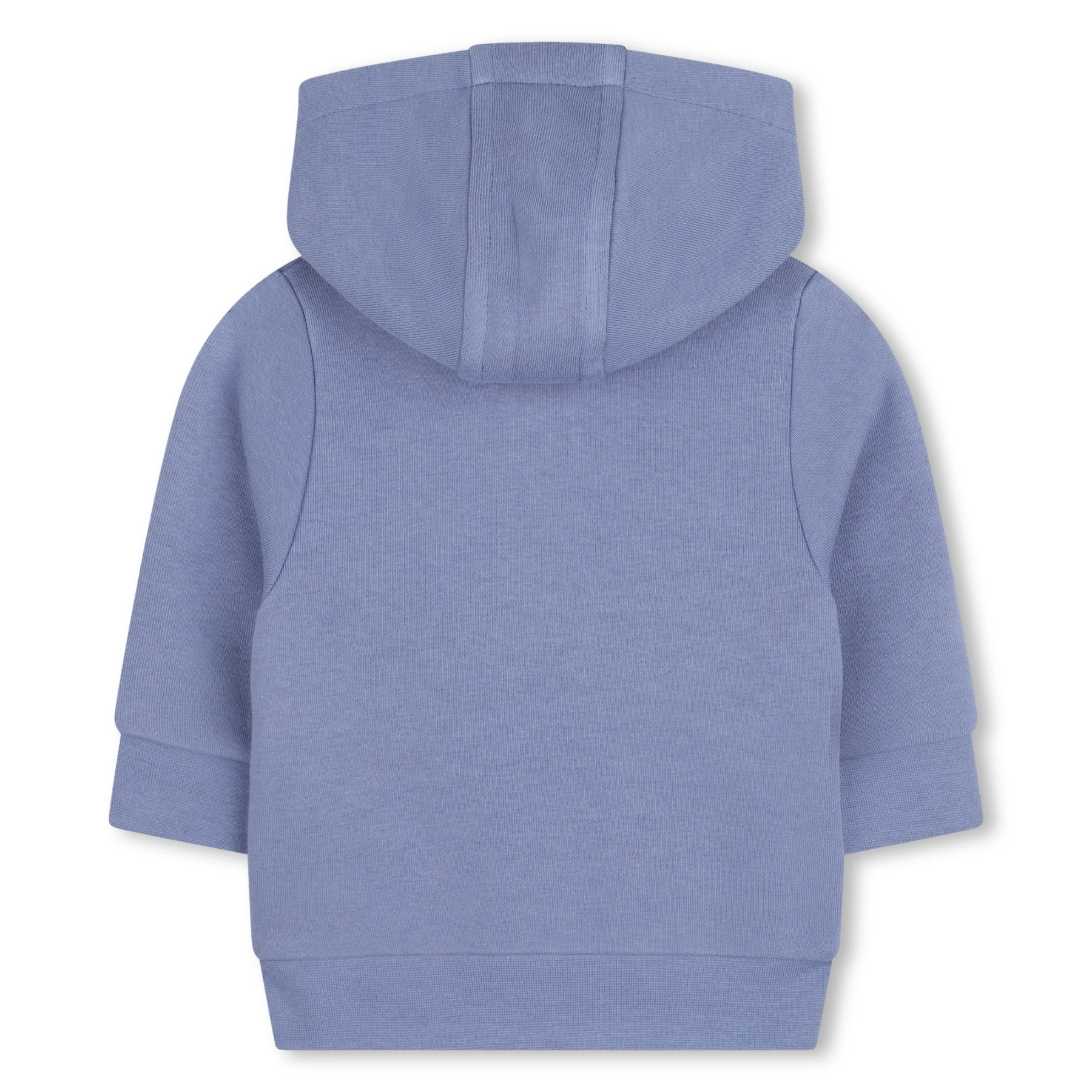 Square Logo Patch Cotton Zipped Hooded Cardigan Gallery