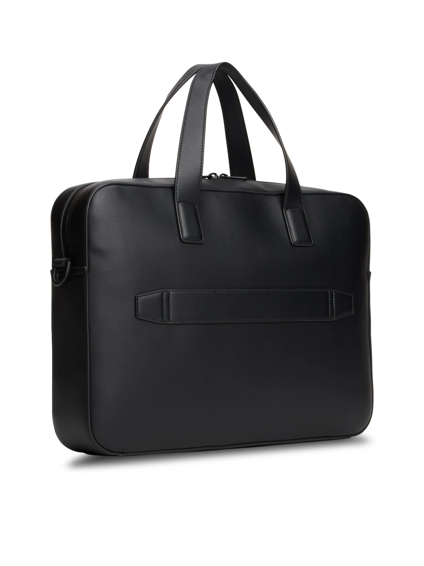 Double-zip Closure Corporate Leather Laptop Bag Gallery