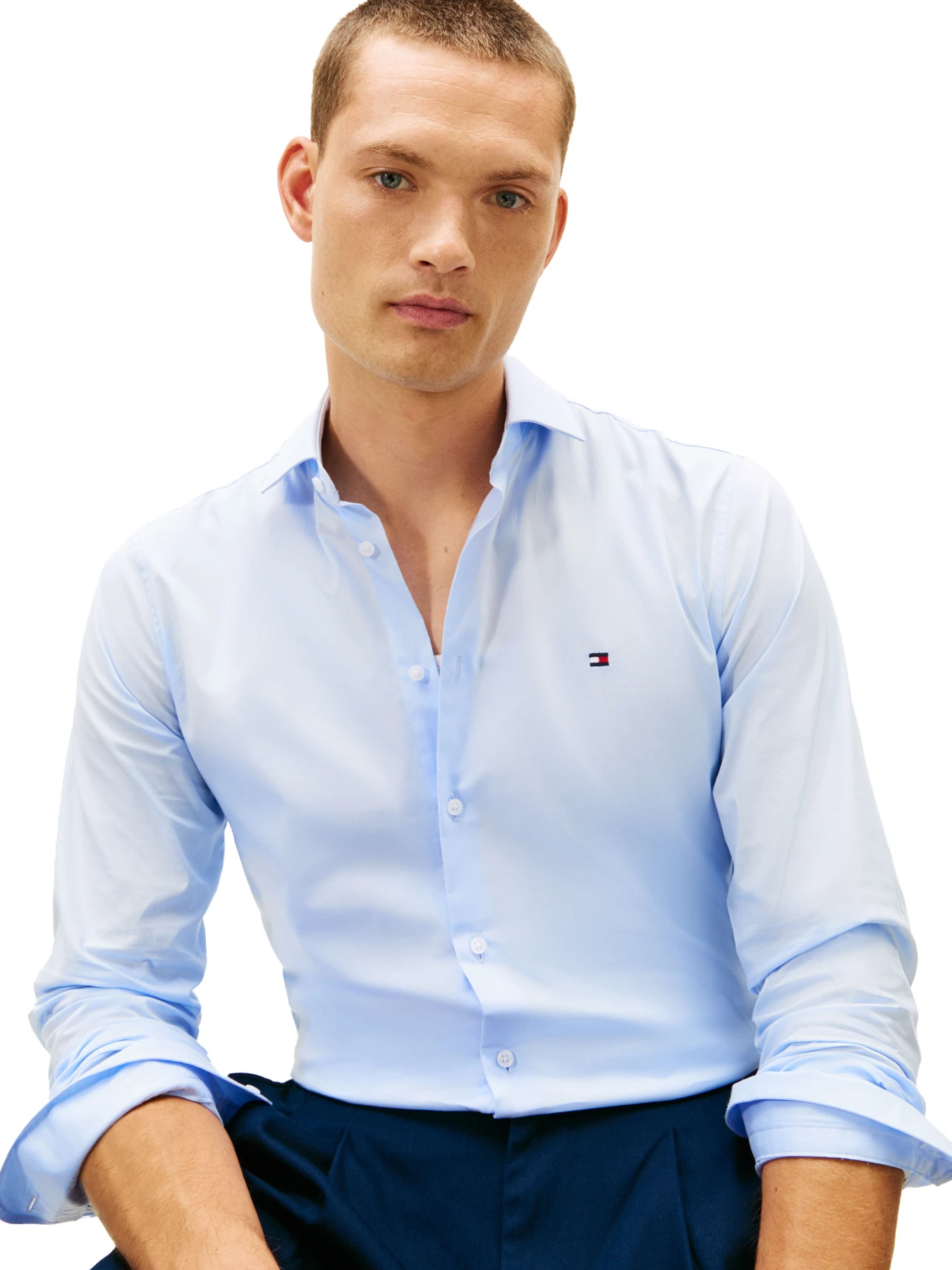 Flex Slim Fit Poplin Shirt Gallery