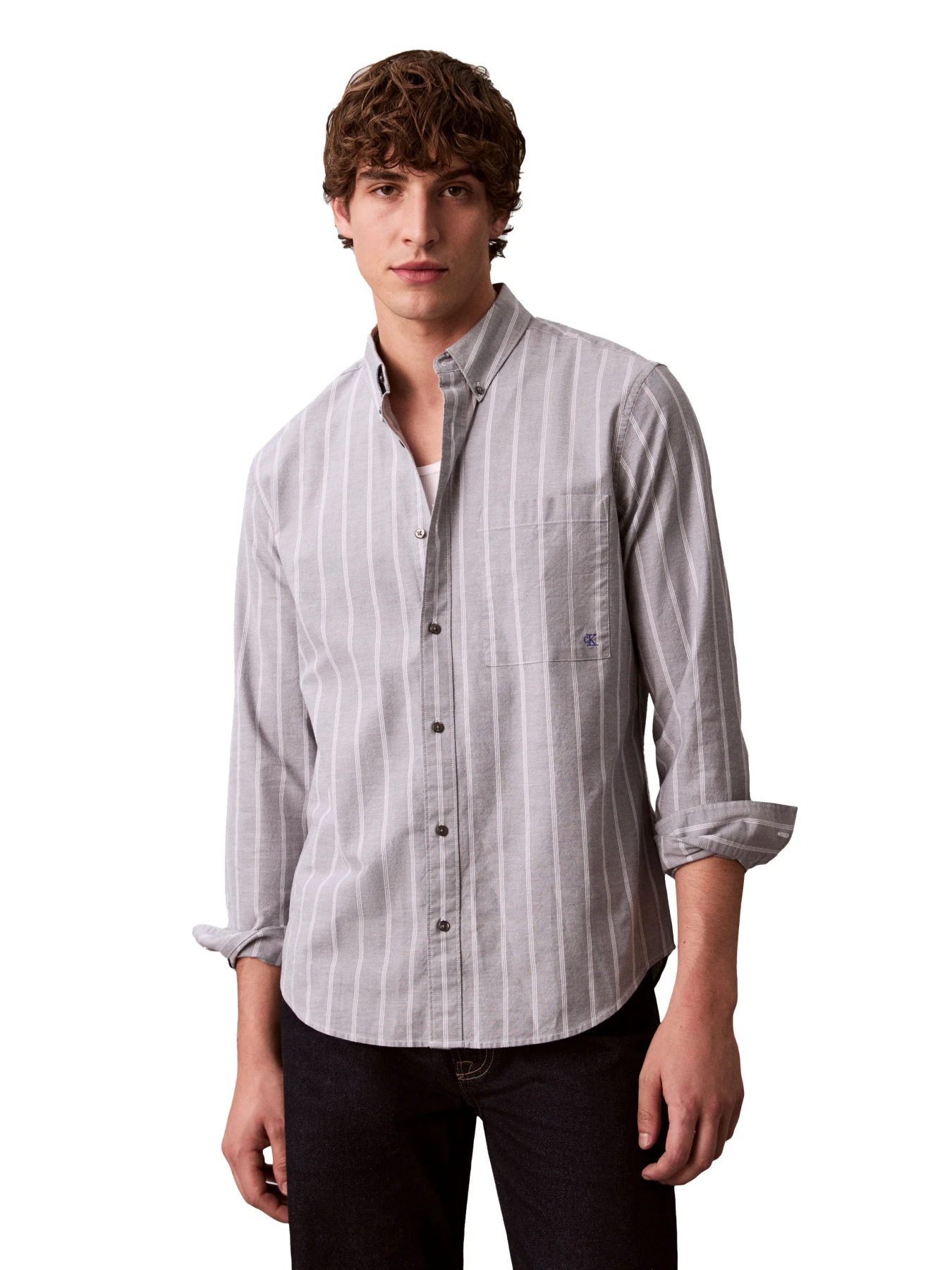 Stripe Classic Oxford Button-Down Shirt Gallery