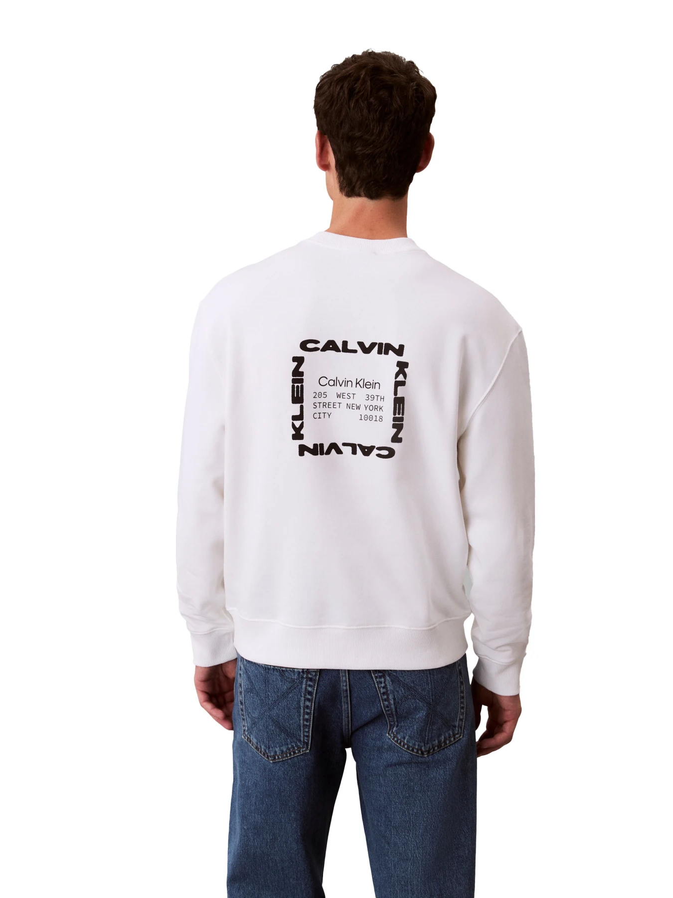 Cotton Sweatshirt with Back Graphic Gallery