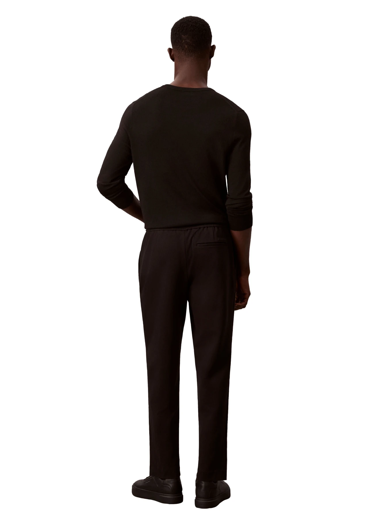 Knit Pleated Slim Tapered Fit Pants Gallery