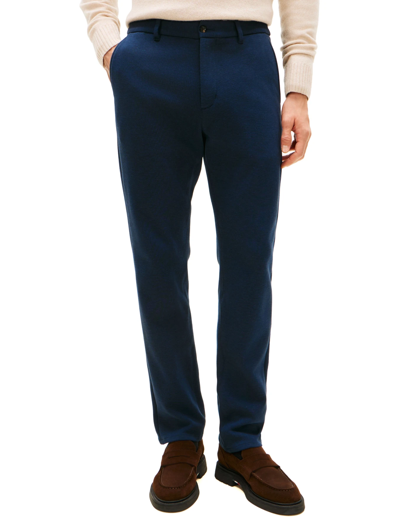 Harlem Interlock Knit Pique Tapered Leg Trousers Gallery