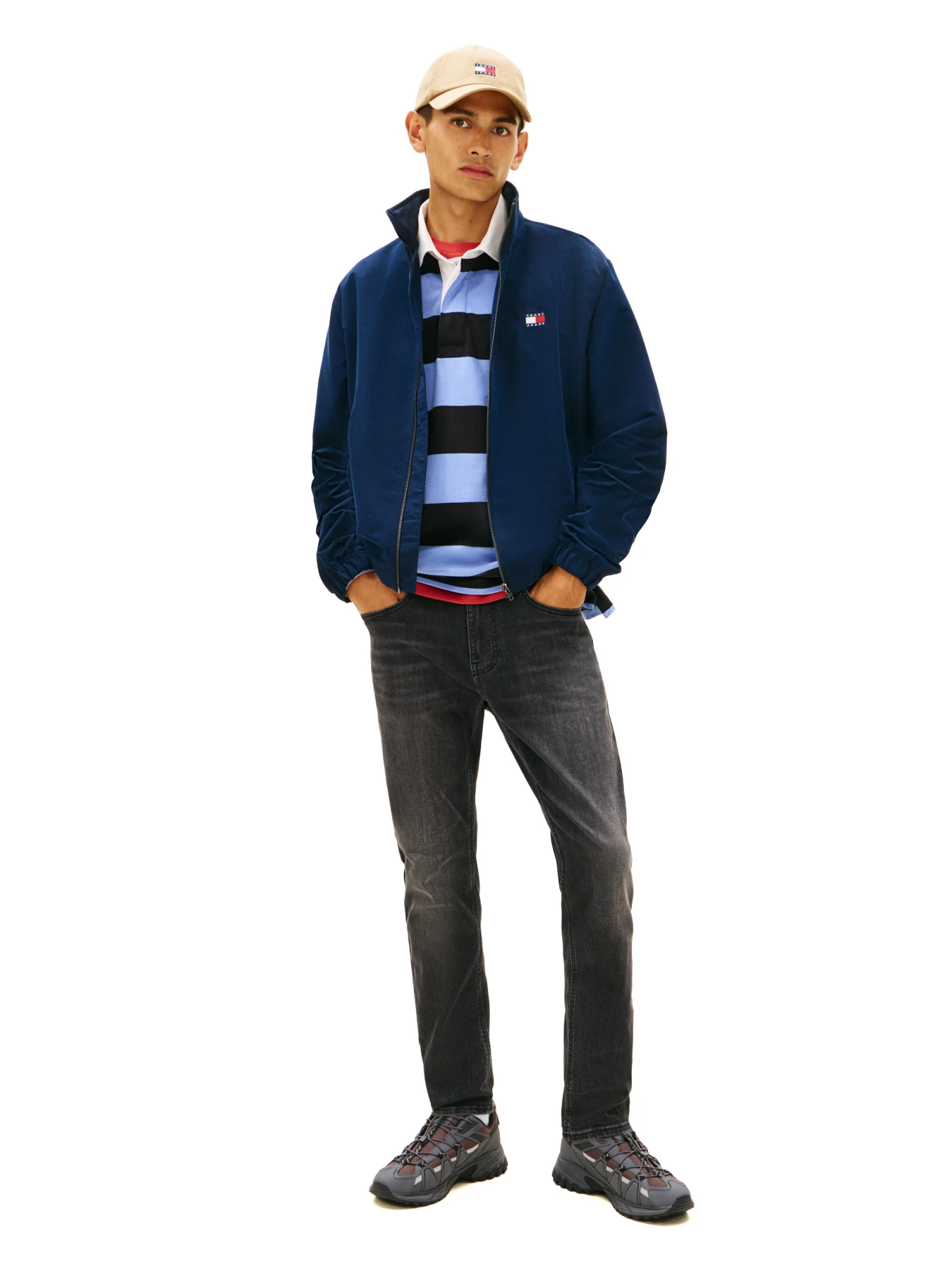 Austin Faded Slim Tapered Leg Black Jeans Gallery