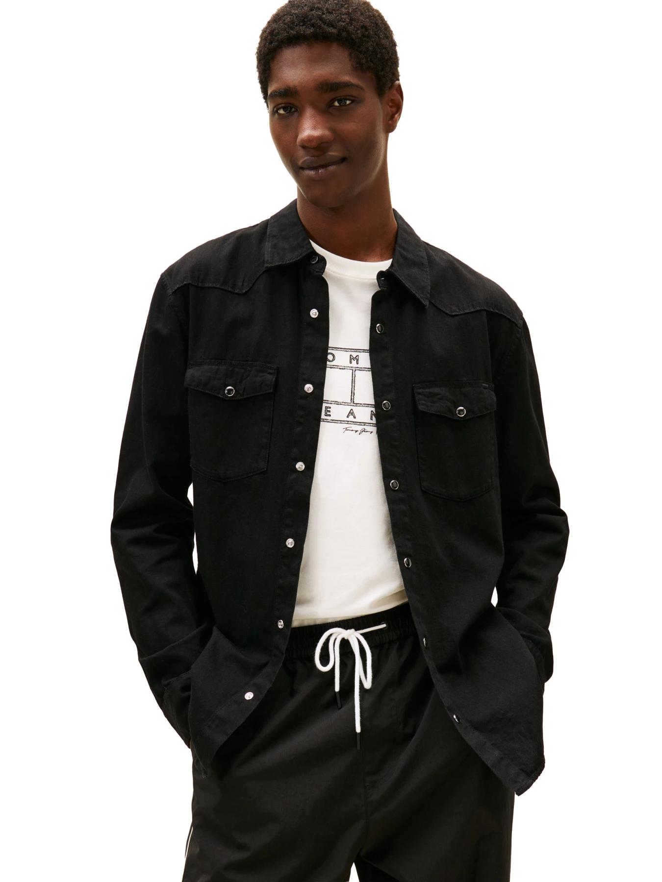 Long Sleeve Western Denim Shirt Gallery