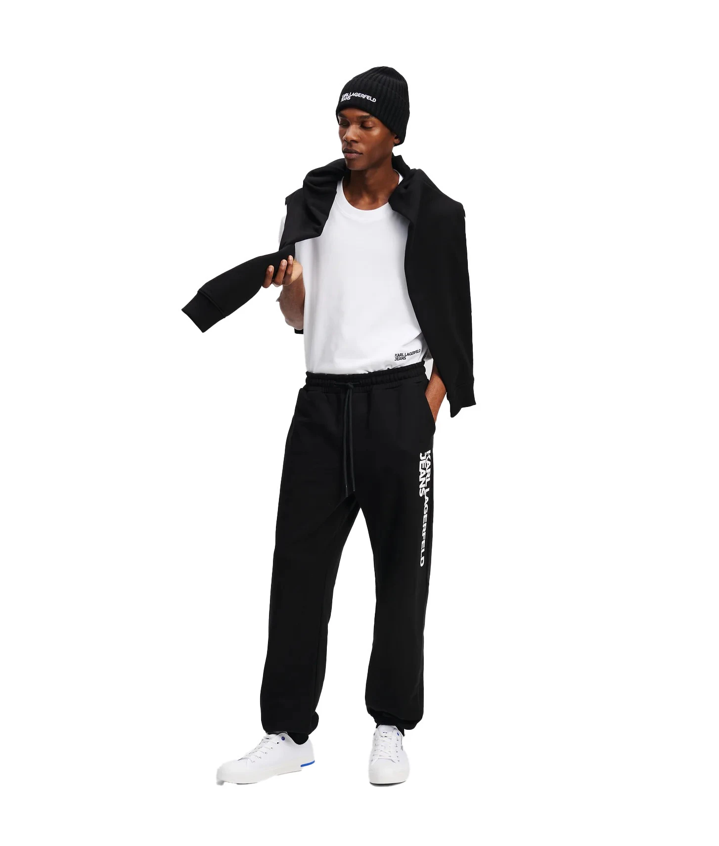Slim Fit Cotton Logo Sweatpants Gallery