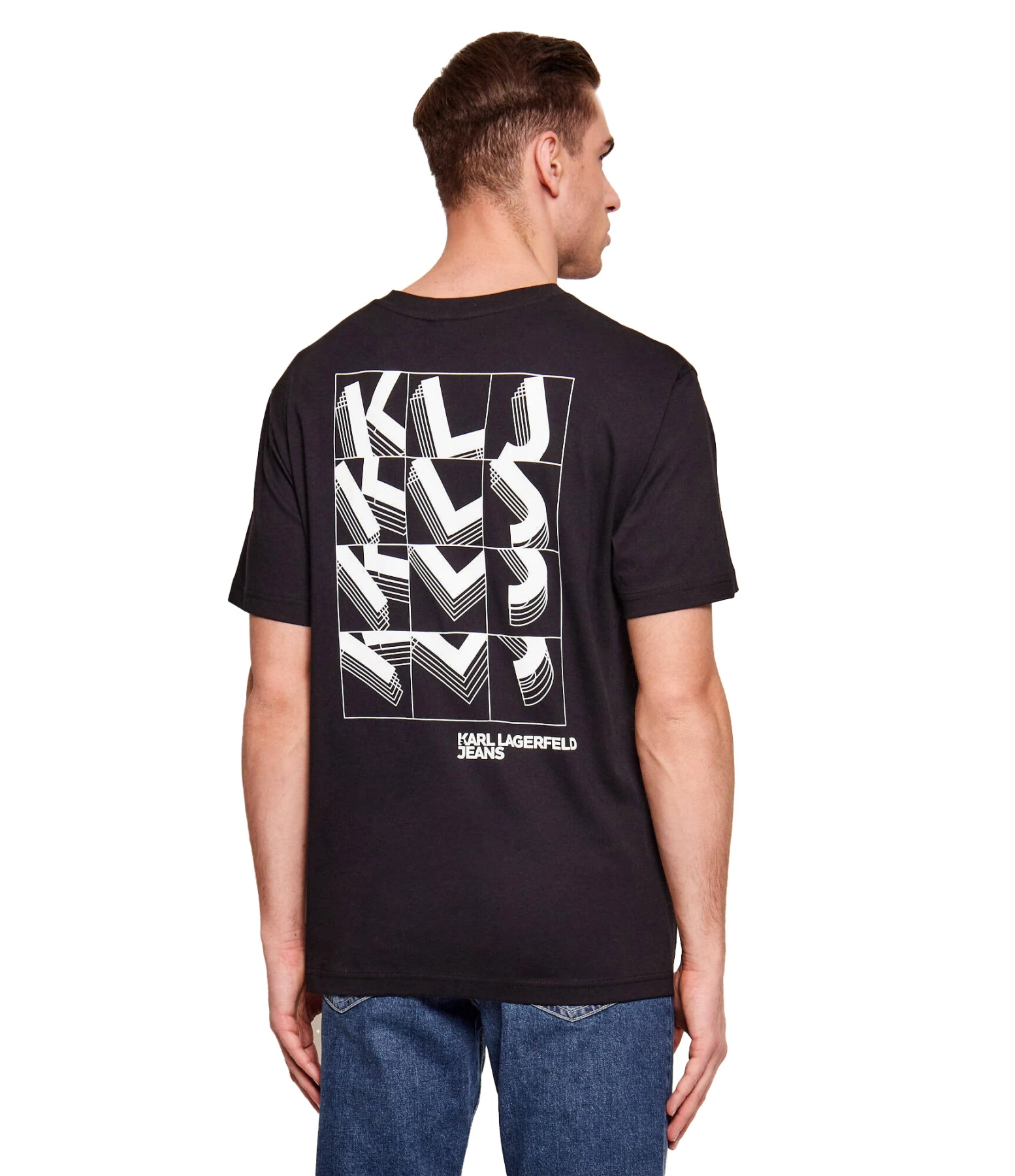 3D Monogram Back-Graphic Short Sleeve T-Shirt Gallery