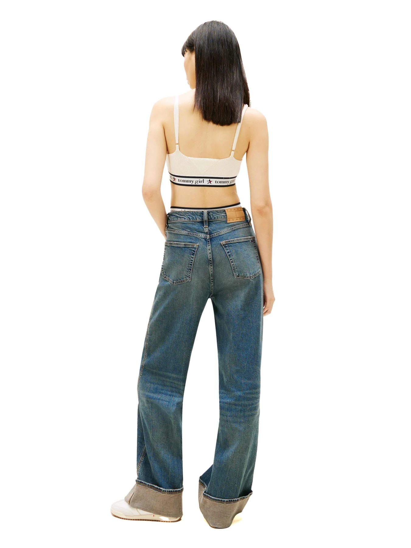 Claire Turn-Up High Rise Wide Leg Jeans Gallery
