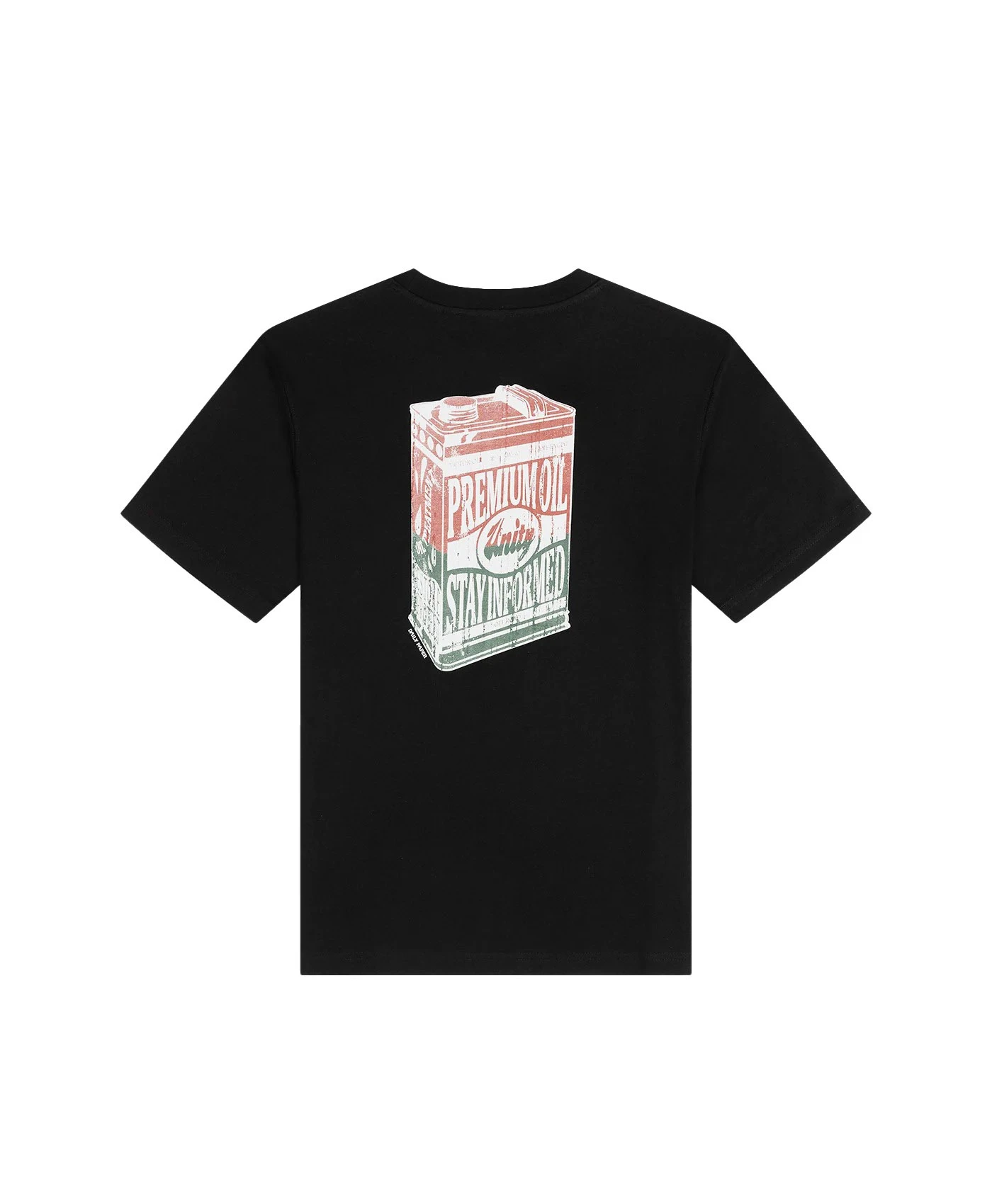 Black Oil Can Graphic Short Sleeve T-Shirt Gallery