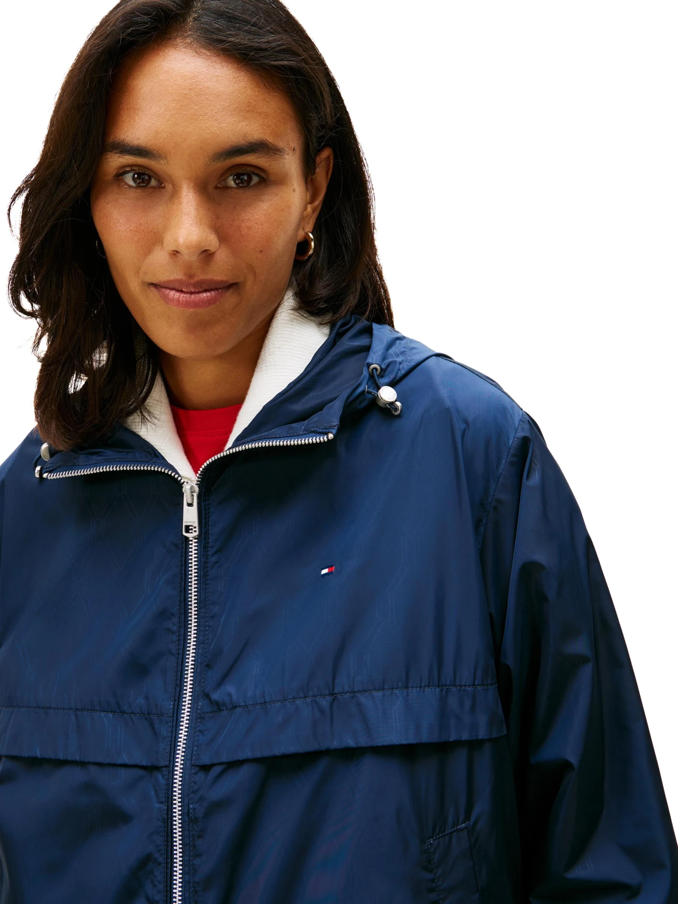 Water-repellent Jacket with Drawstrings at the Hem Gallery