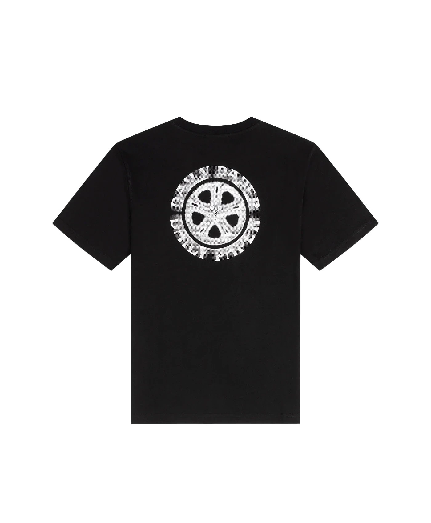 Crew-neck Wheel Graphic Short Sleeve T-Shirt Gallery