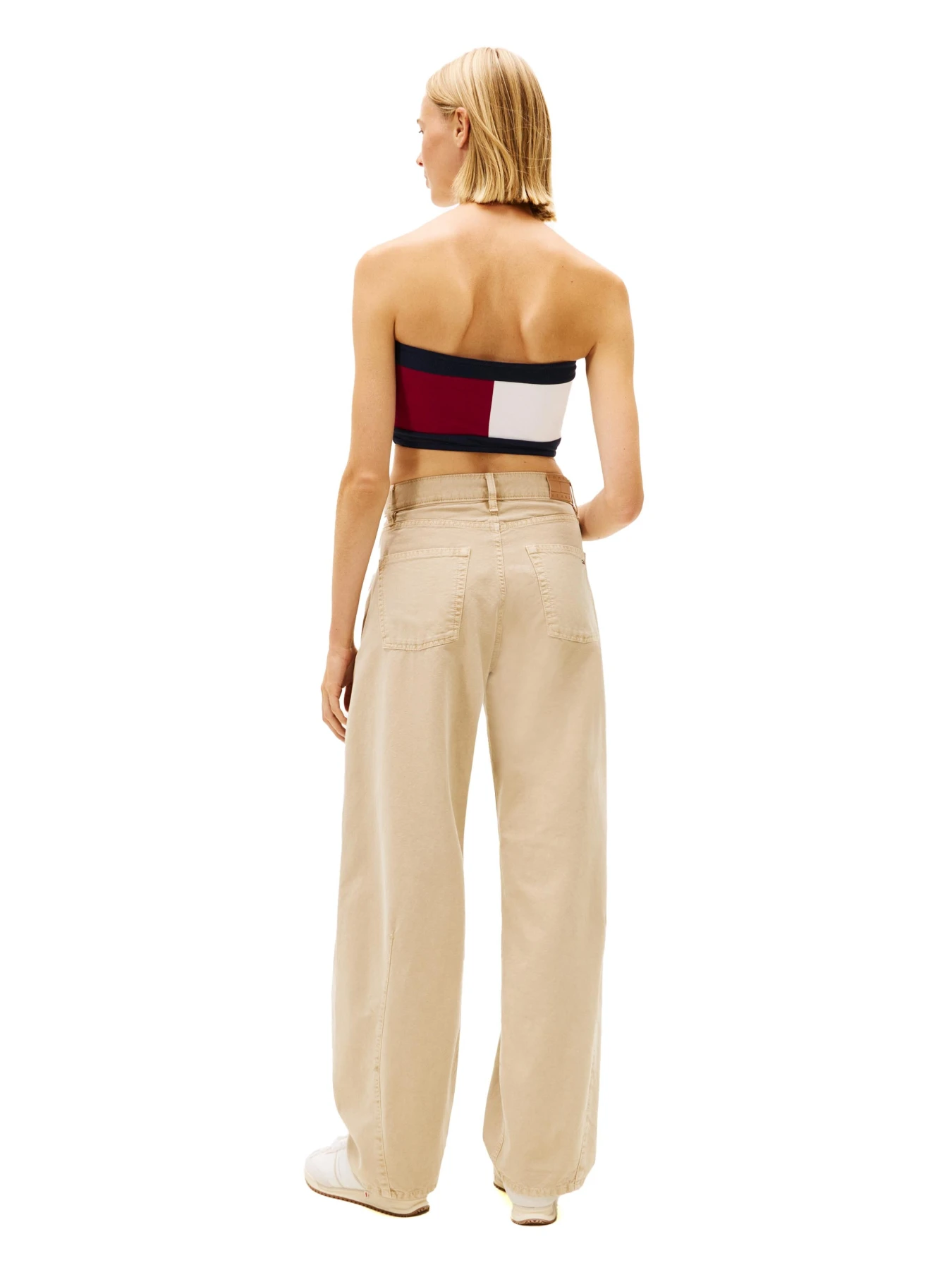 Mid Rise Wide Barrel Leg Trousers Gallery