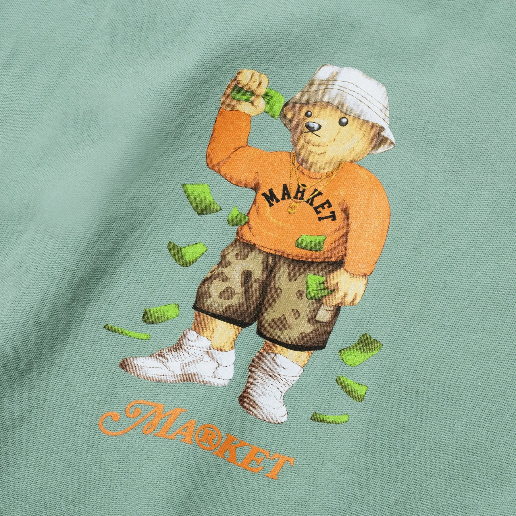 Making It Rain Bear Short Sleeve T-Shirt Gallery