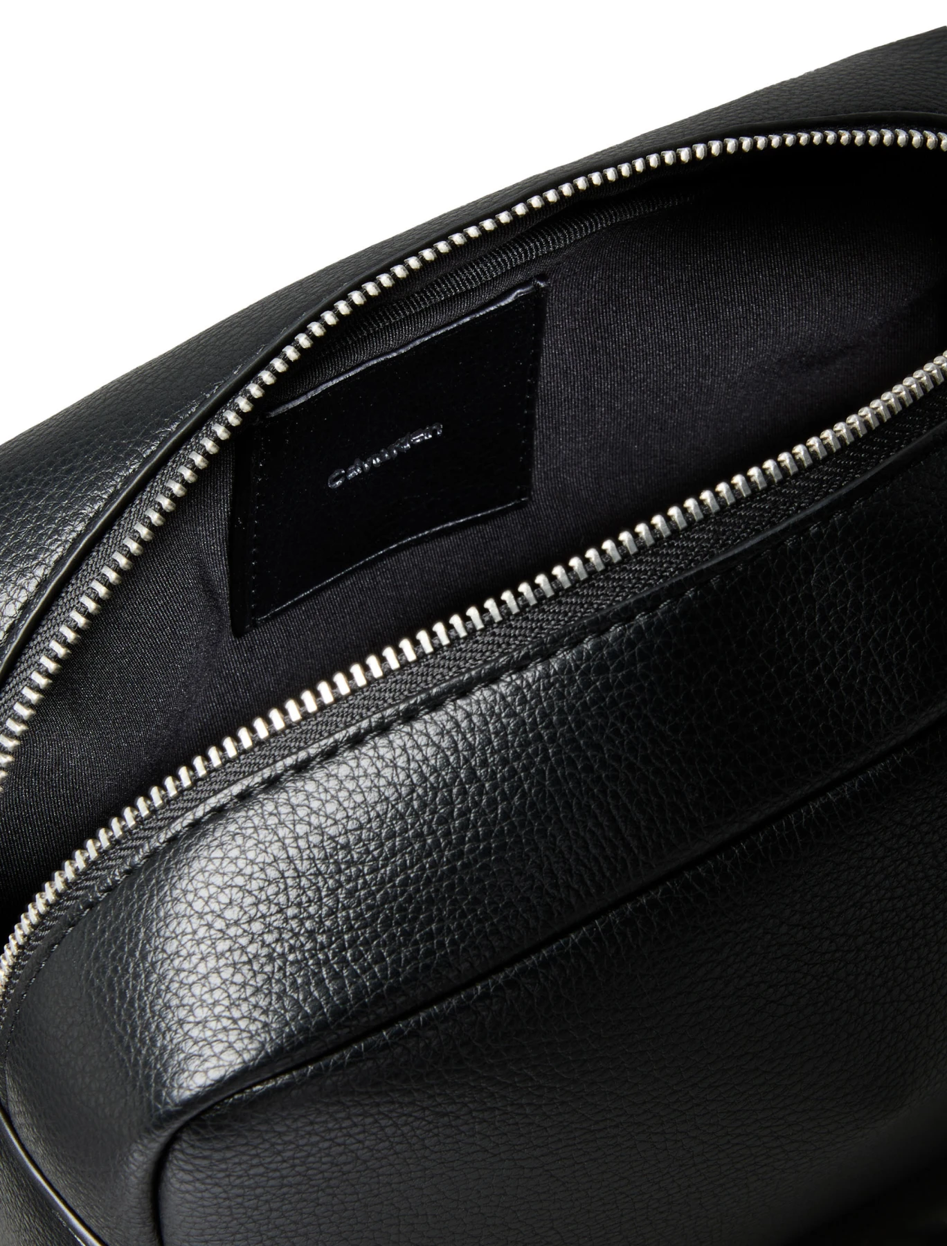 Leather Zipped Washbag with Handle Strap Gallery