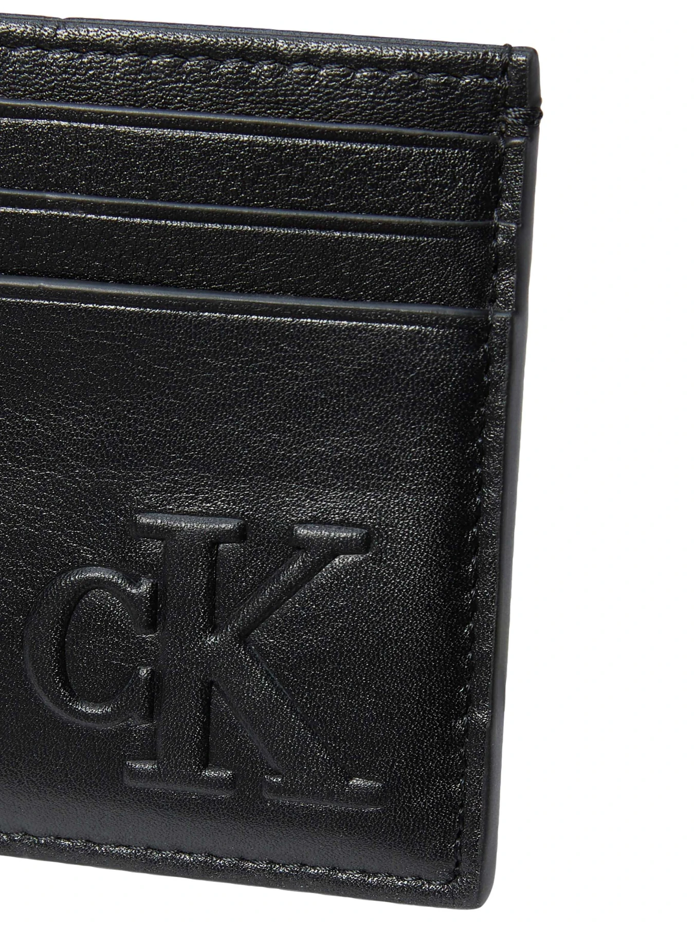 Embossed Logo Smooth Leather Card Holder Gallery