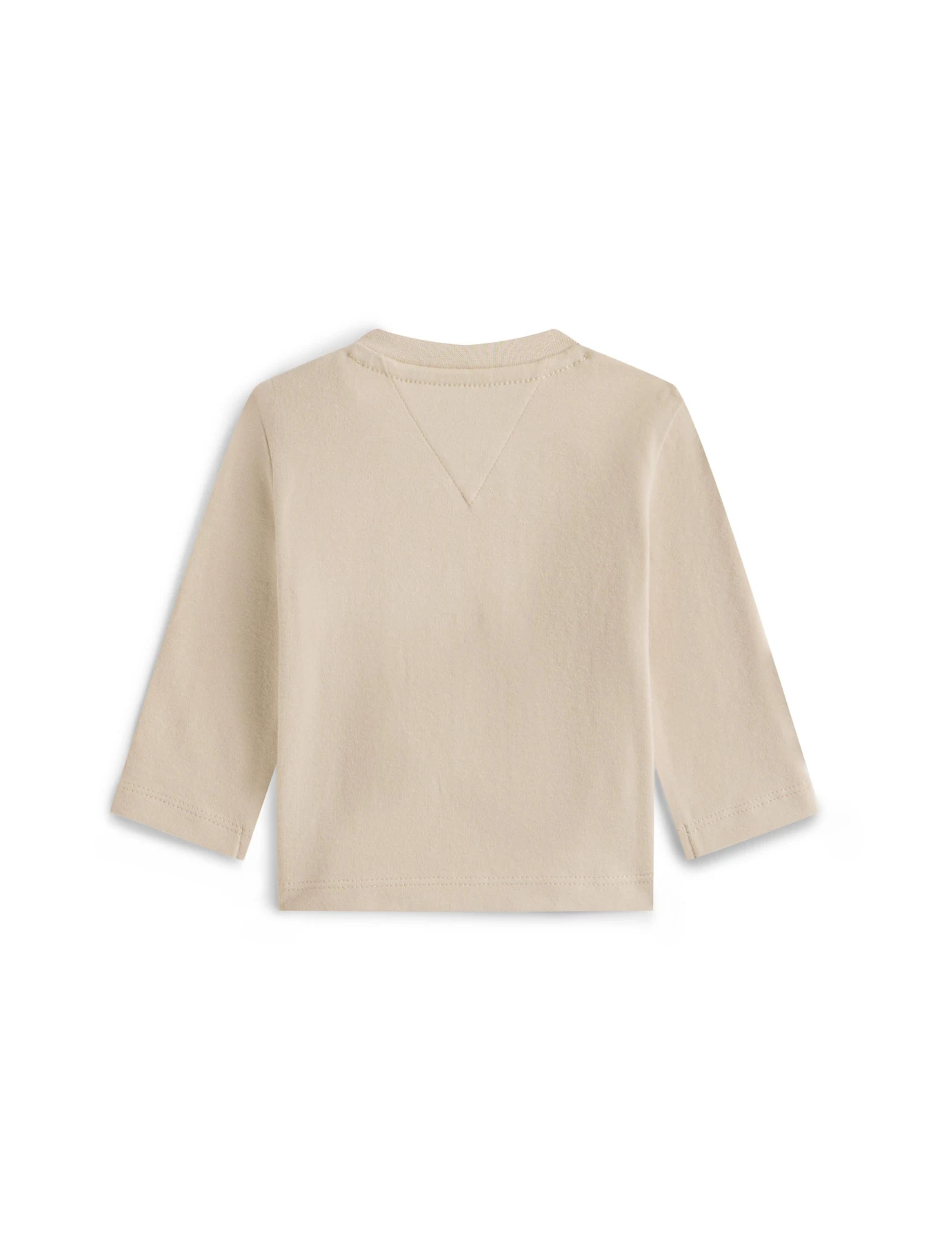 Kids Neutral Textured Logo Long Sleeve T-Shirt Gallery