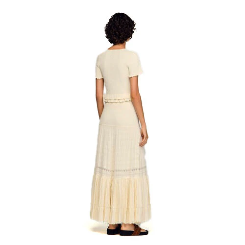 Ruffled Knit Cardigan Gallery