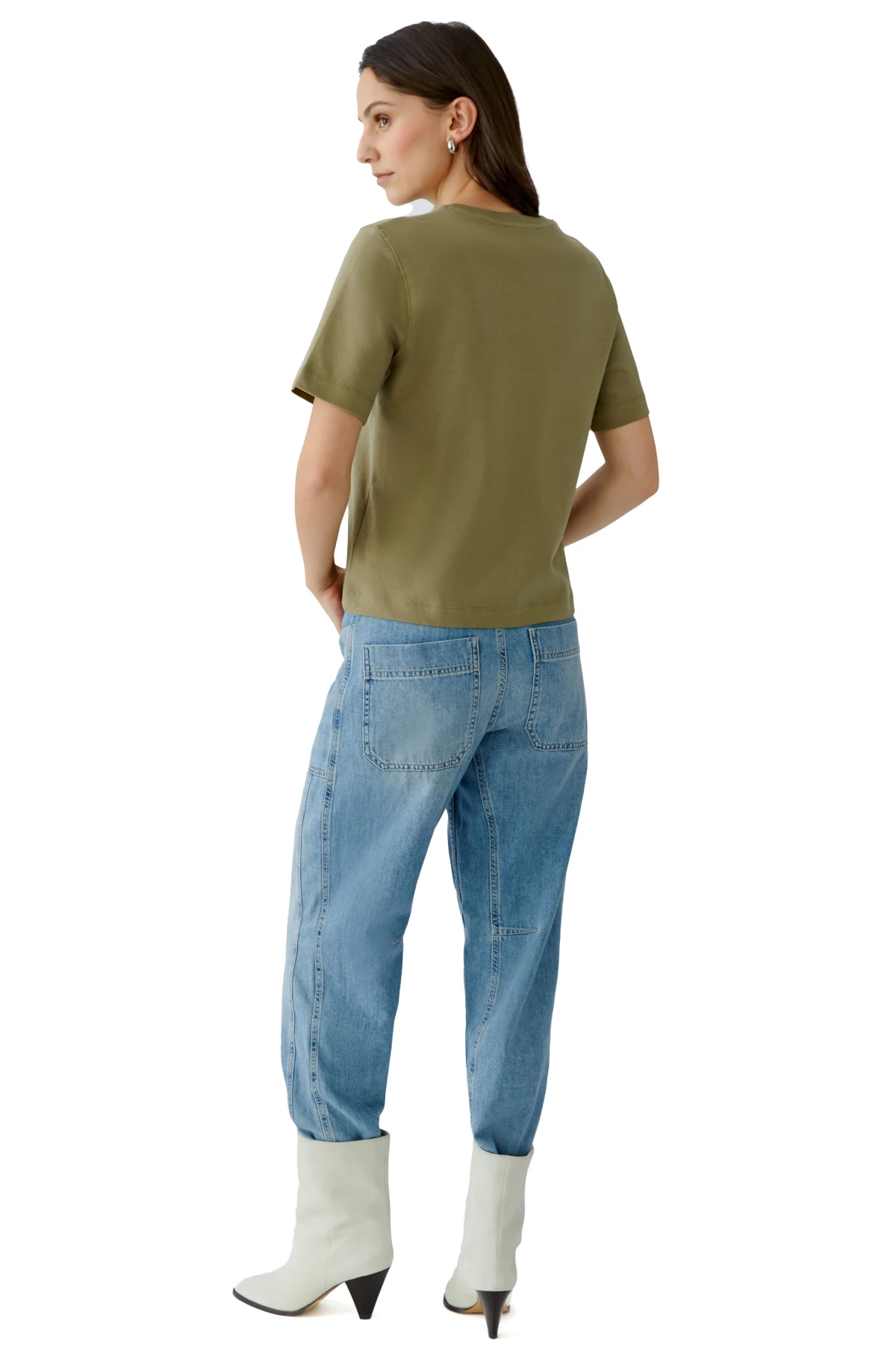 Straight Cut Pure Cotton Short Sleeve Top Gallery