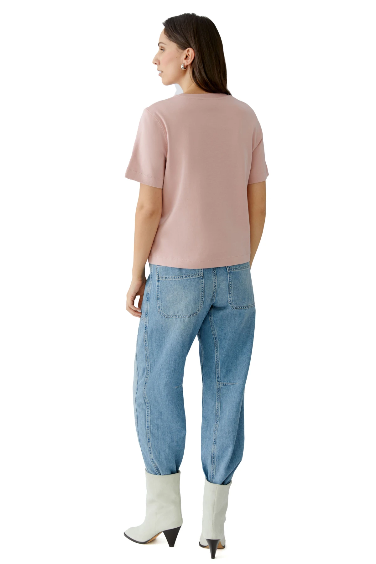 Straight Cut Pure Cotton Short Sleeve Top Gallery