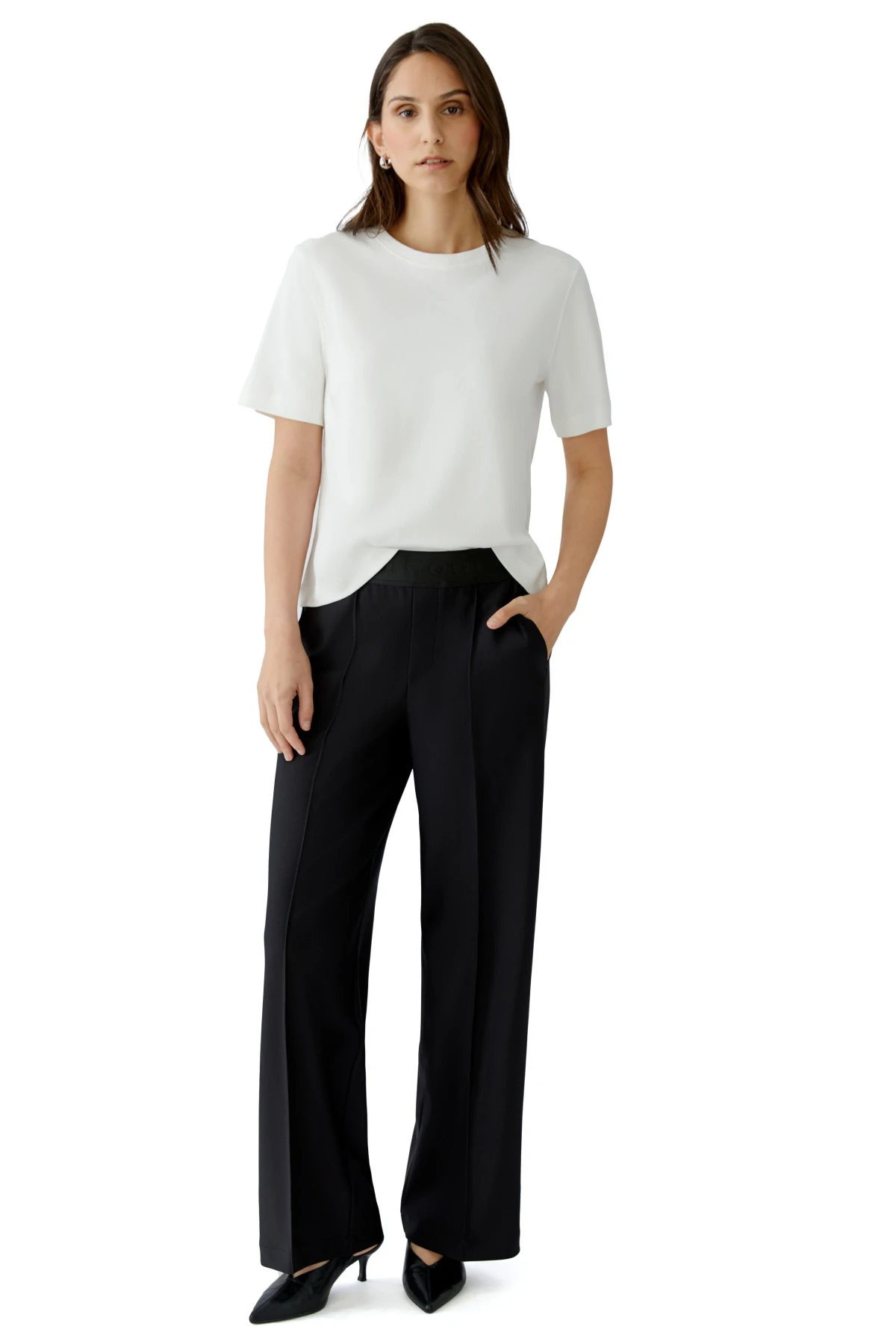 Straight Fit Mid Rise Trousers Gallery