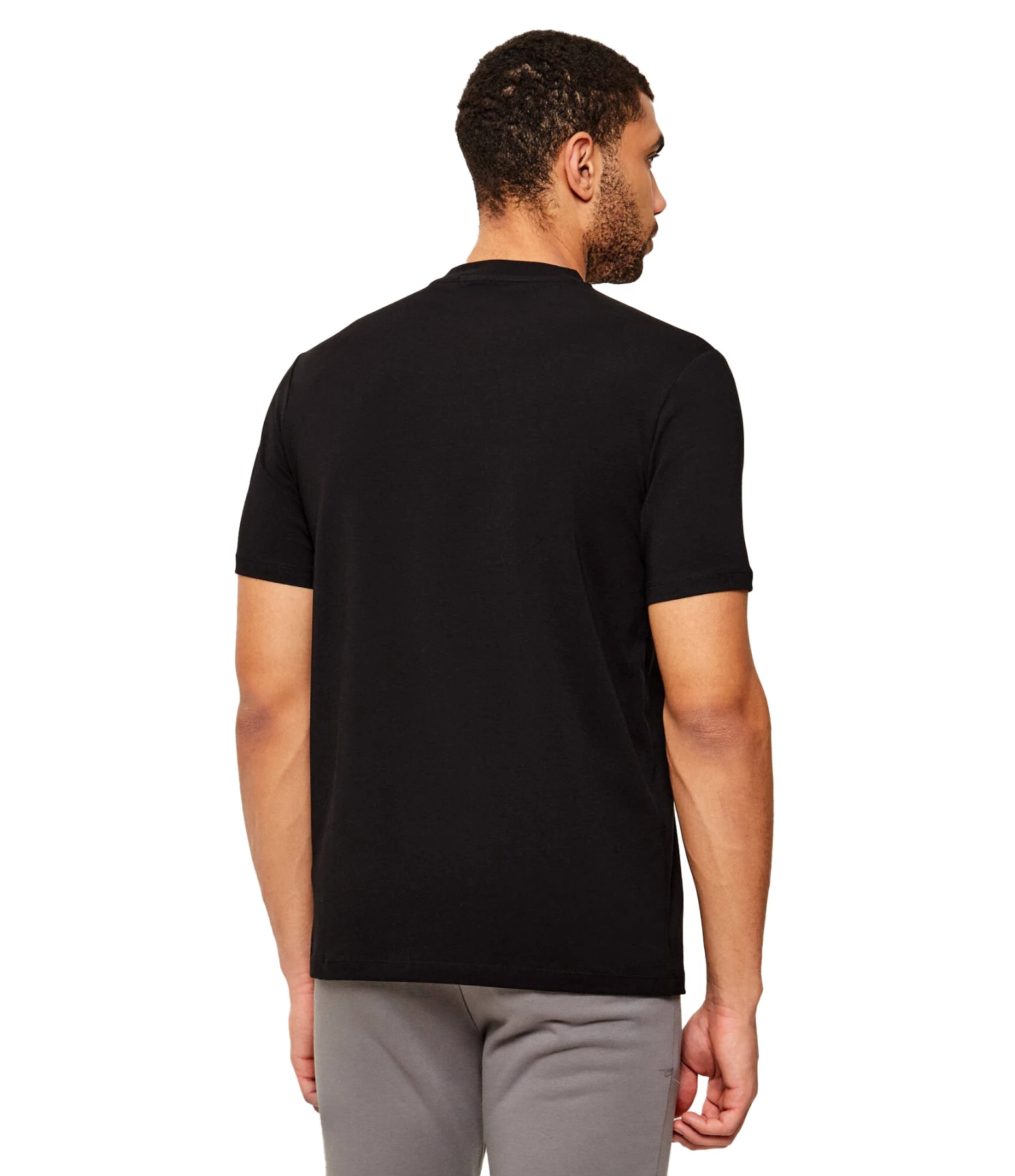 Crew Neck Monogram Chest-Band Graphic T-Shirt Gallery