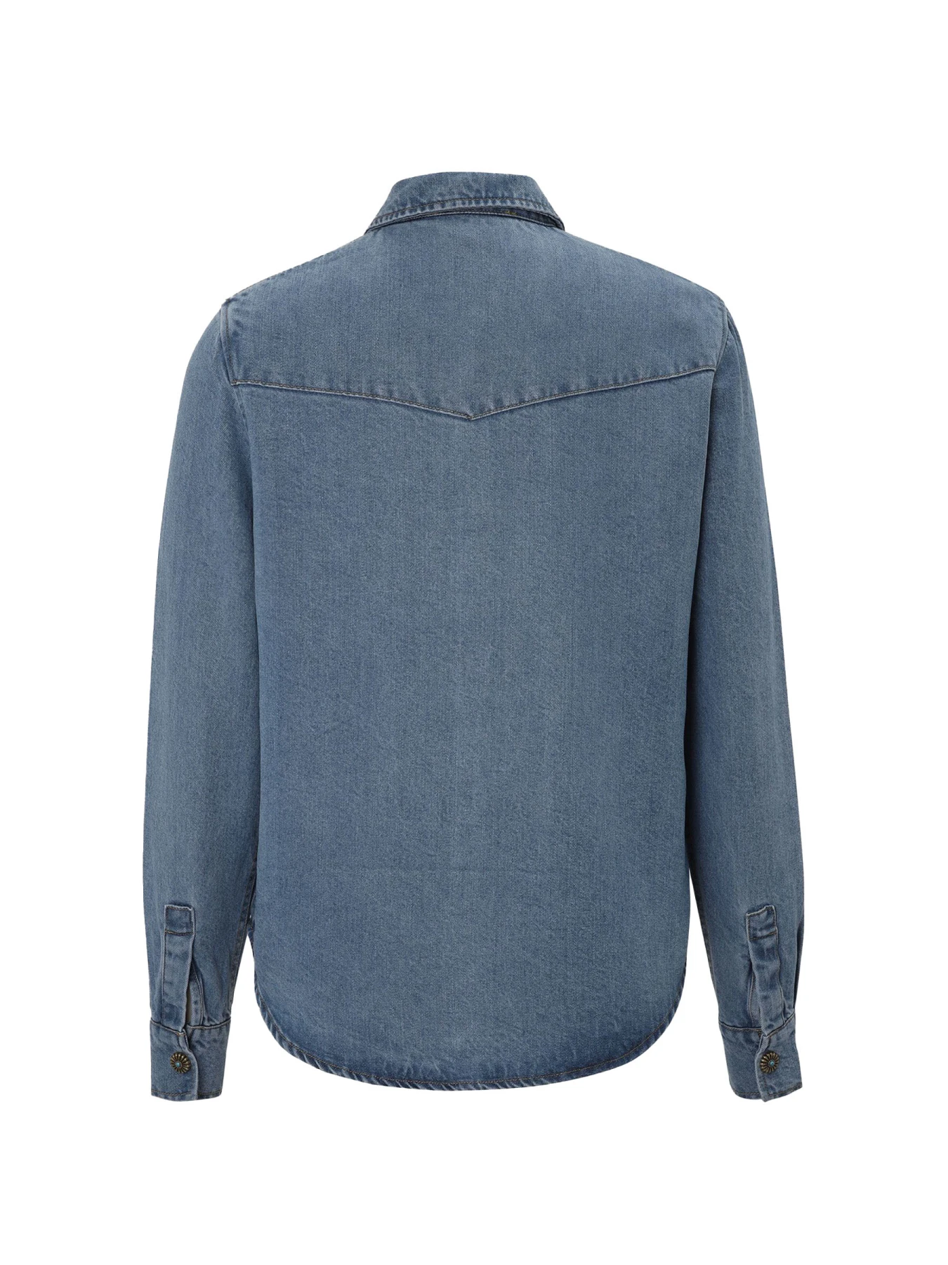 Long-Sleeve Shirt With Flower Buttons Gallery