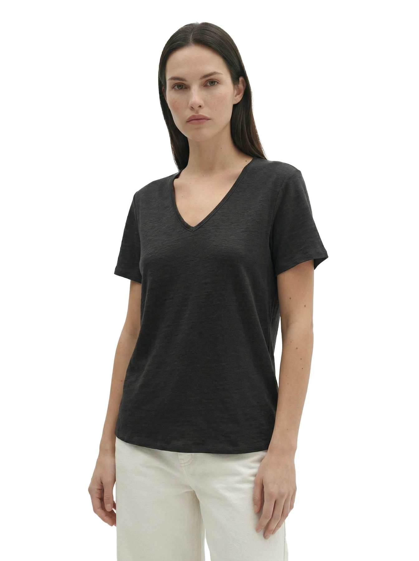 Linen T-Shirt With Rhinestone Wings On The Back Gallery