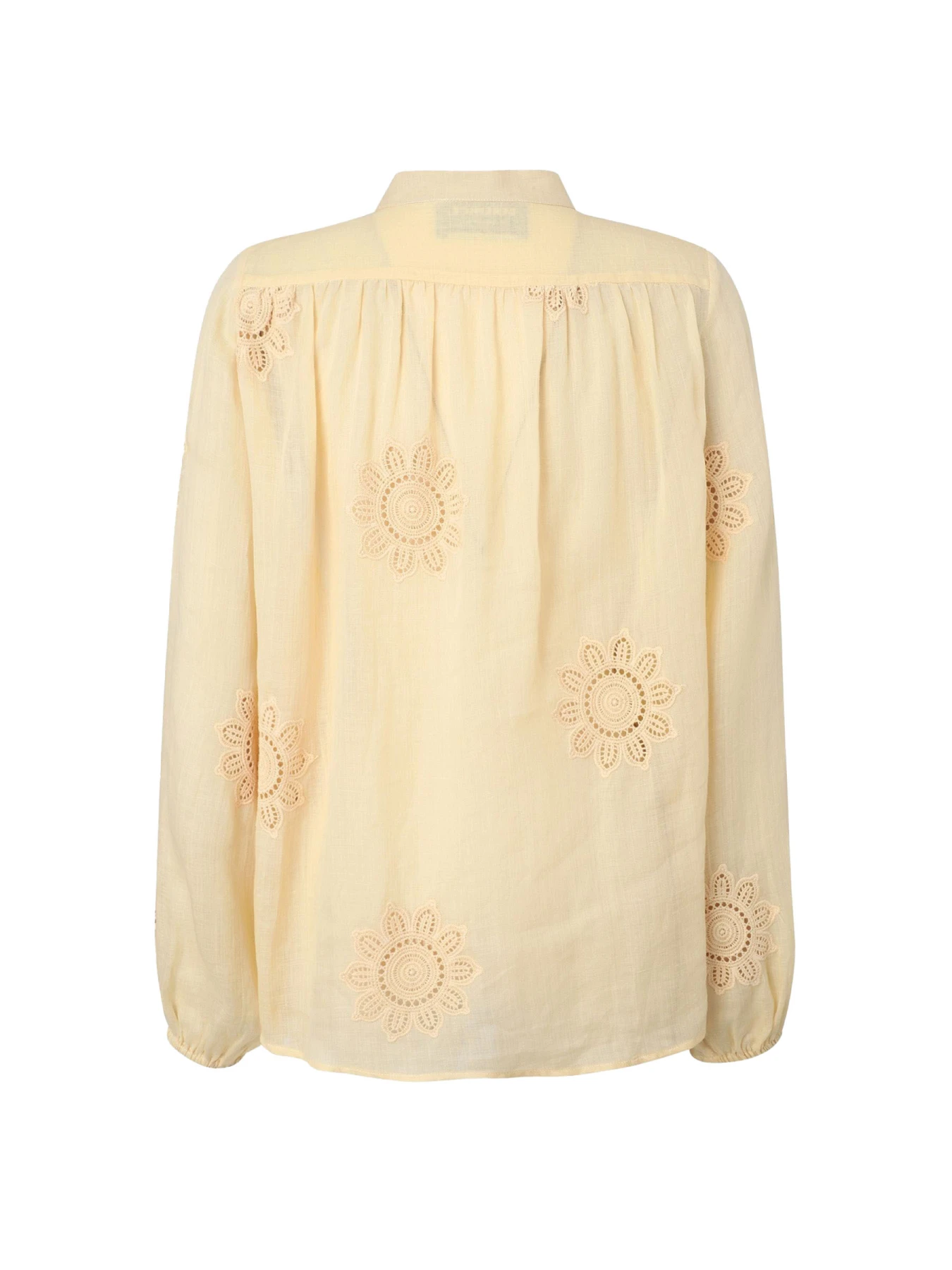 Long-Sleeved Shirt With Floral Embroidery Gallery