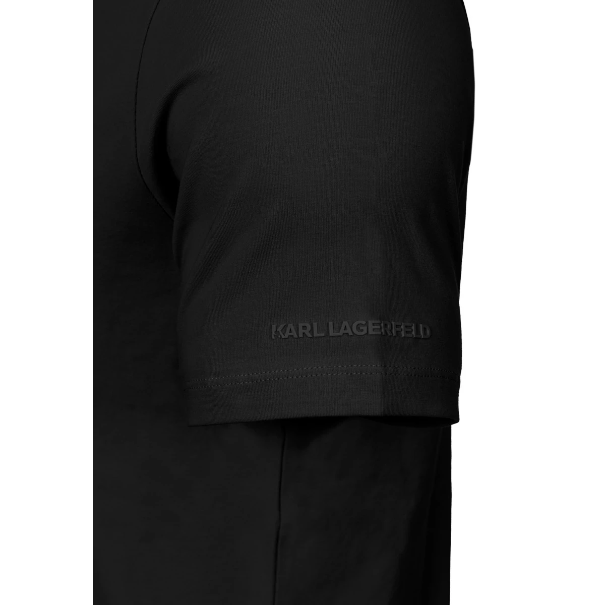 Cotton T-shirt with Tonal Liquid-Effect Branding Gallery