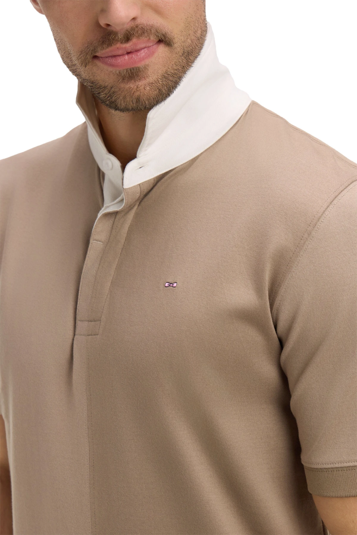 Cotton Short-Sleeve T-Shirt With Vertical Panels Gallery