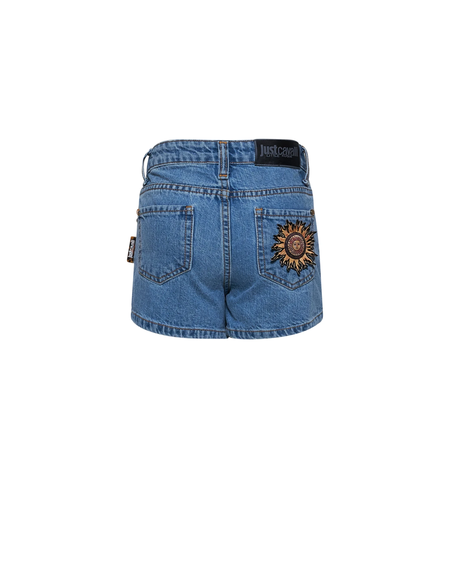 Embroidered Floral Denim Shorts Gallery