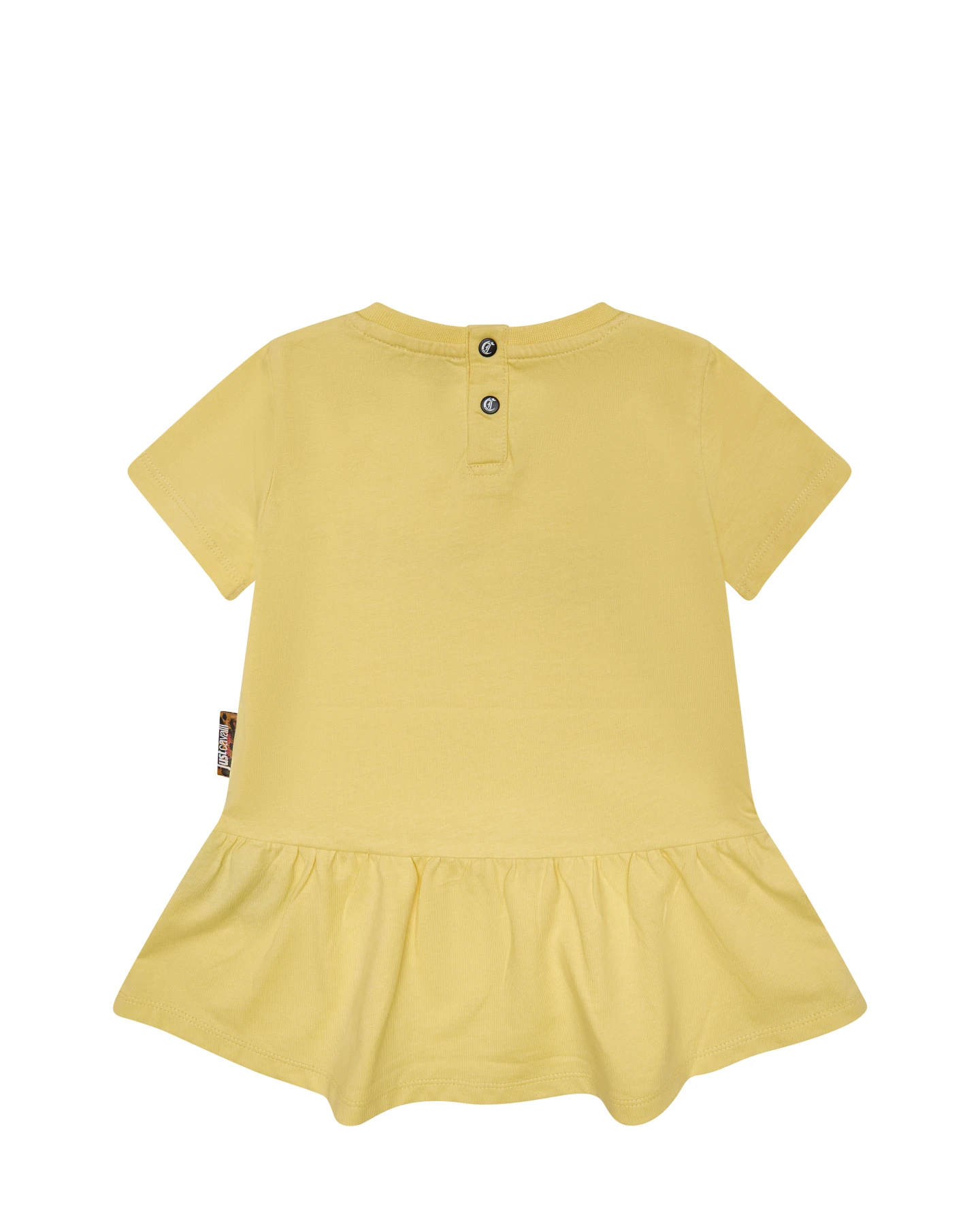 Logo Ruffle Hem Short Sleeve Dress Gallery