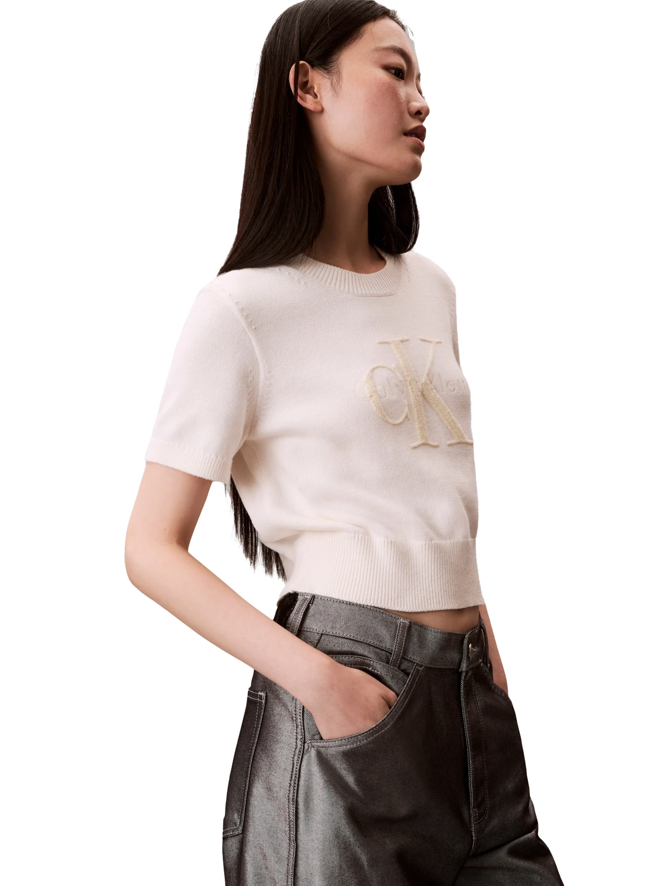 Monologo Cropped Jumper Gallery