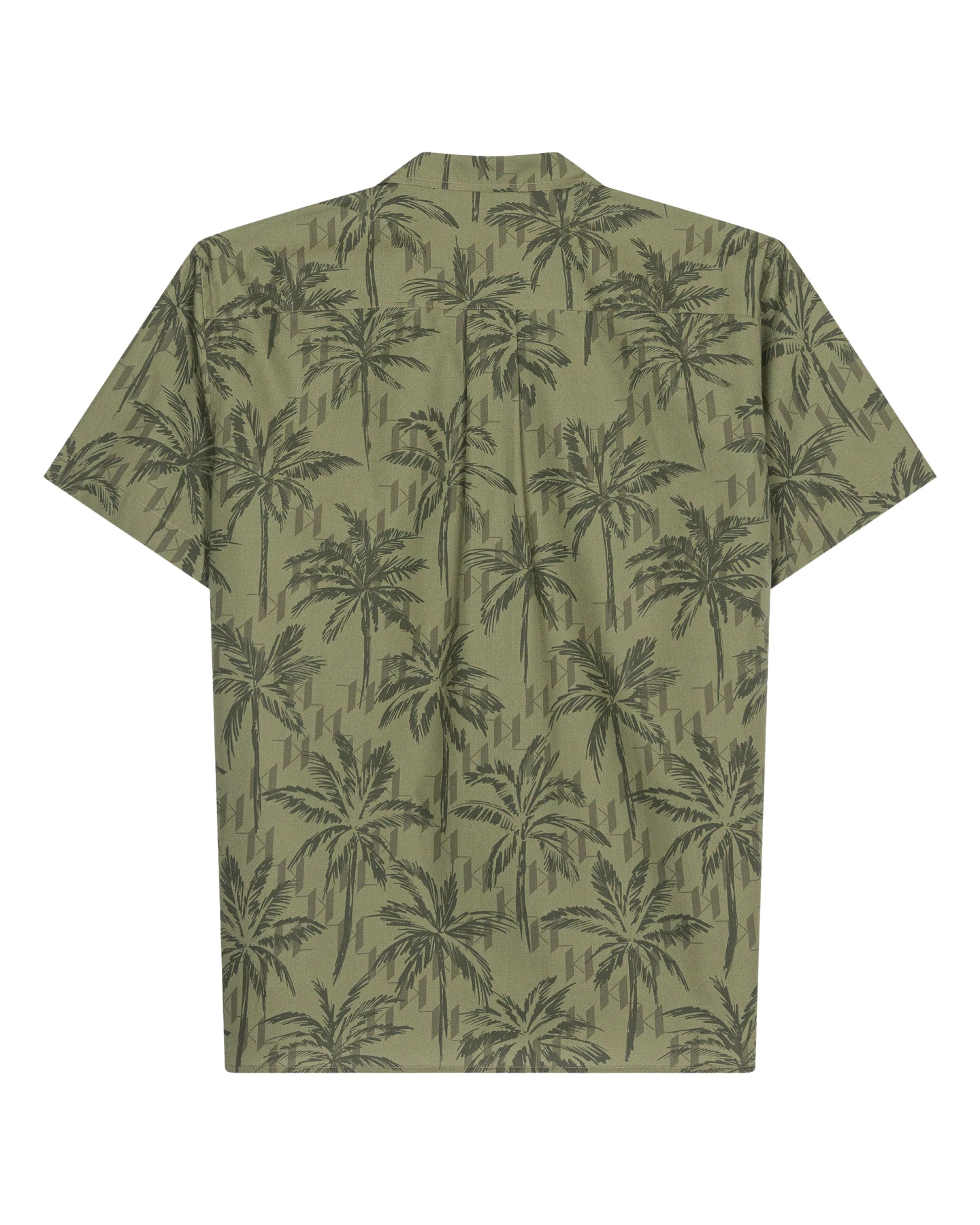 Short-Sleeve Palm Print Camp Shirt Gallery