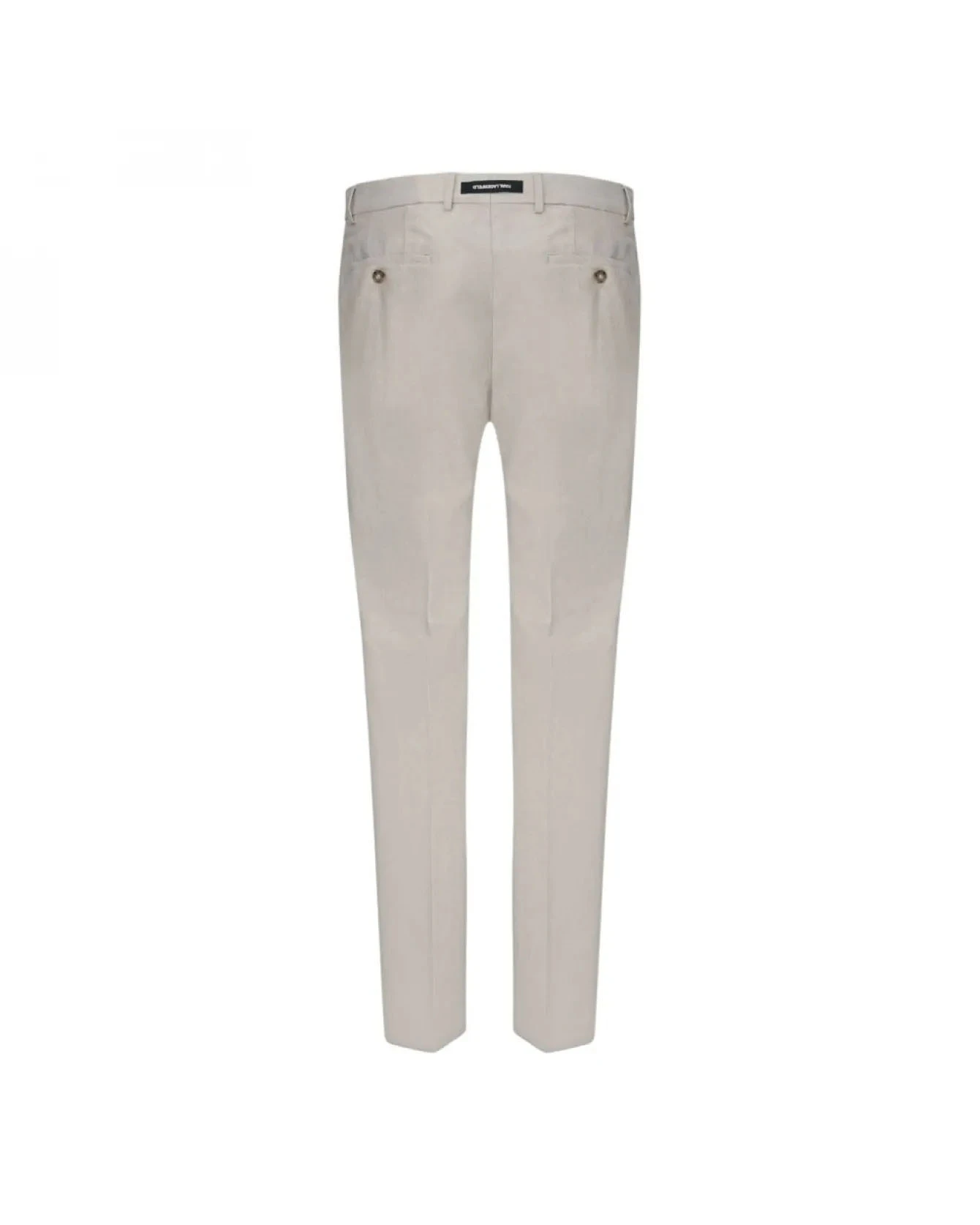 Tailored Flat-Front Trousers with Textured Finish Gallery