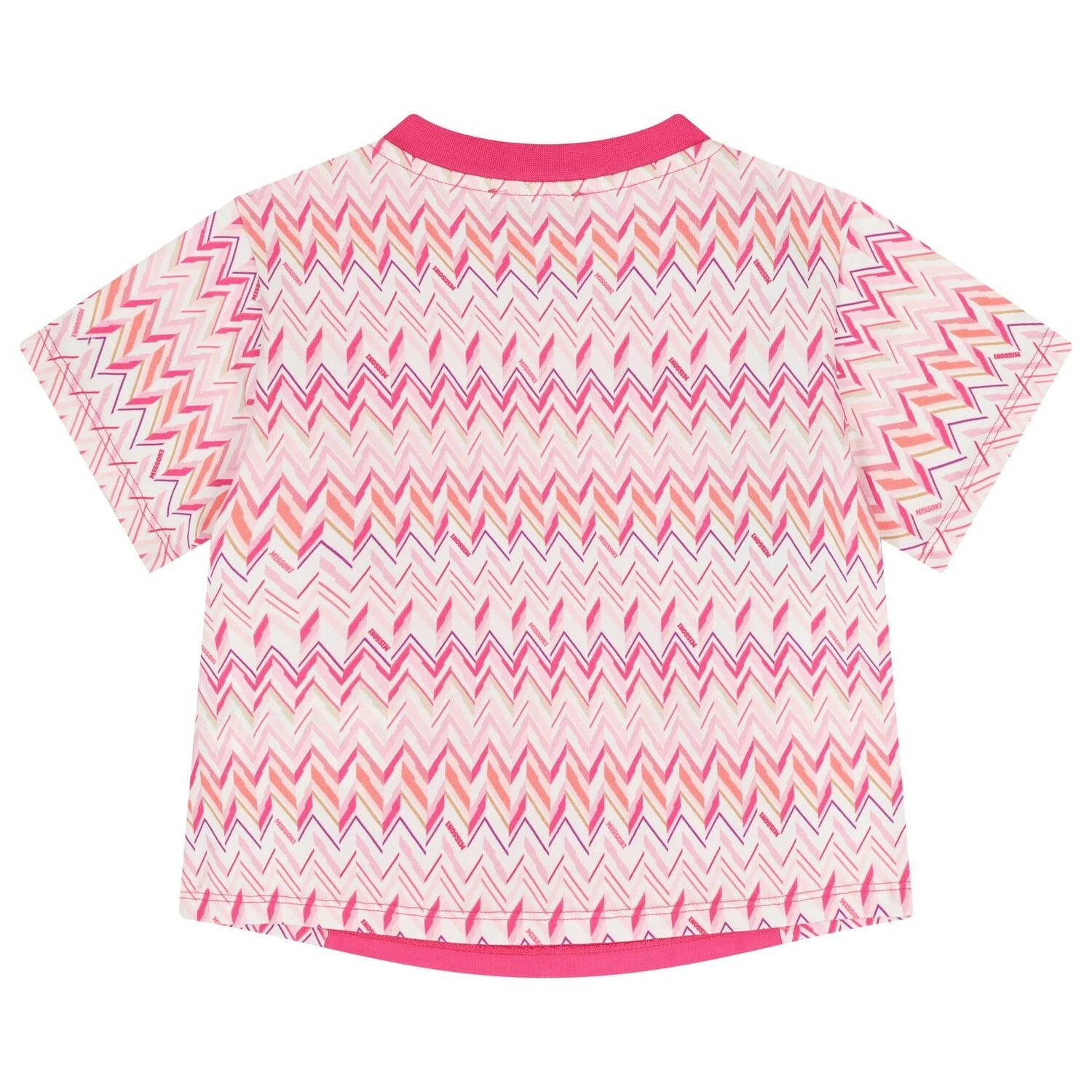 Zig Zag Printed Short Sleeve T-shirt Gallery