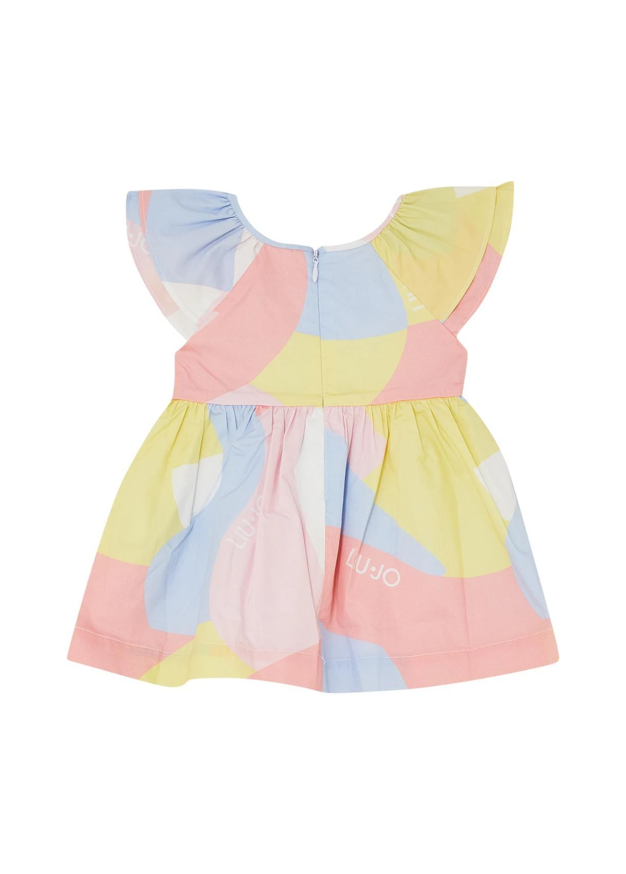 Abstract Pastel Logo Print Dress Gallery