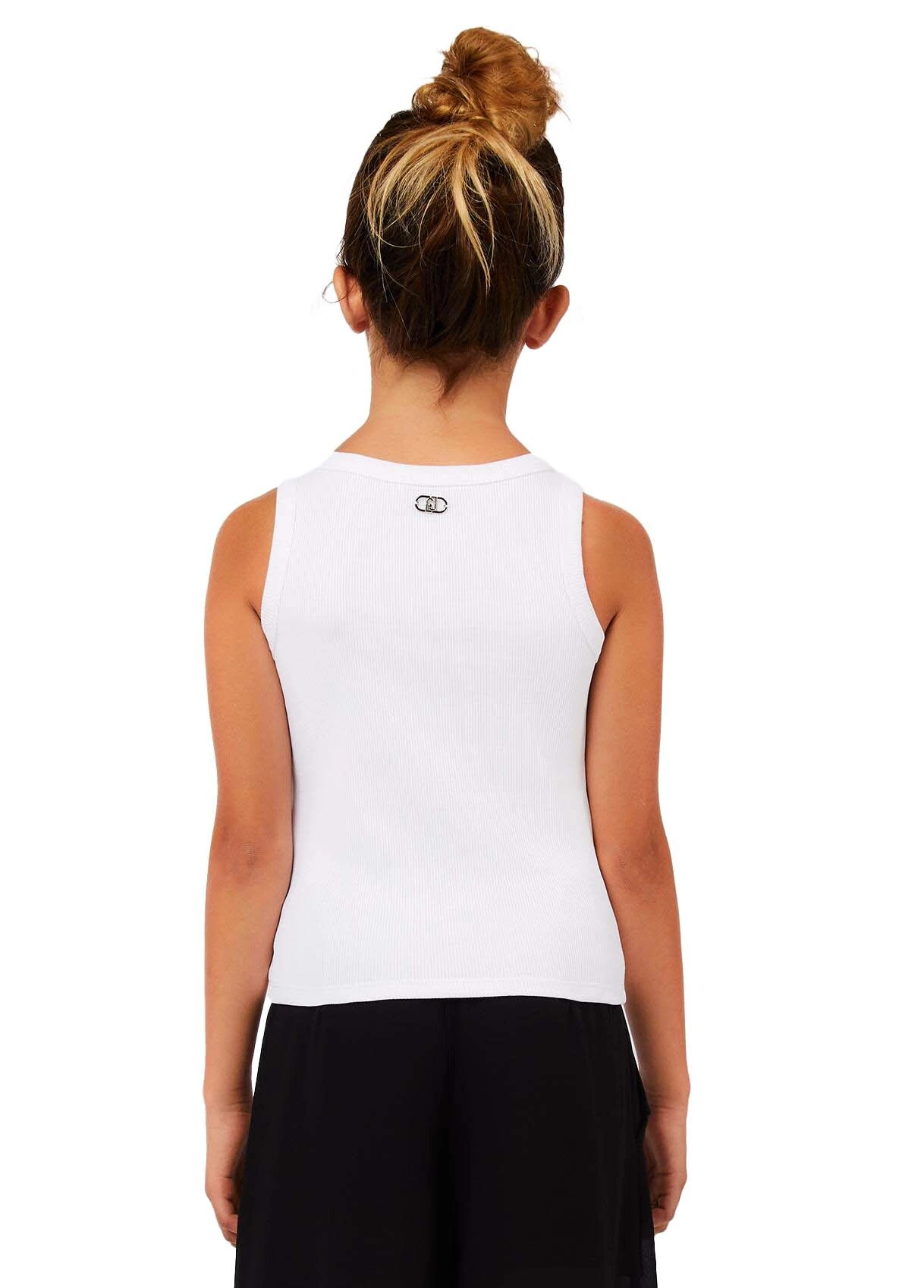 Ribbed Tank Top with Rhinestone Stripes Gallery