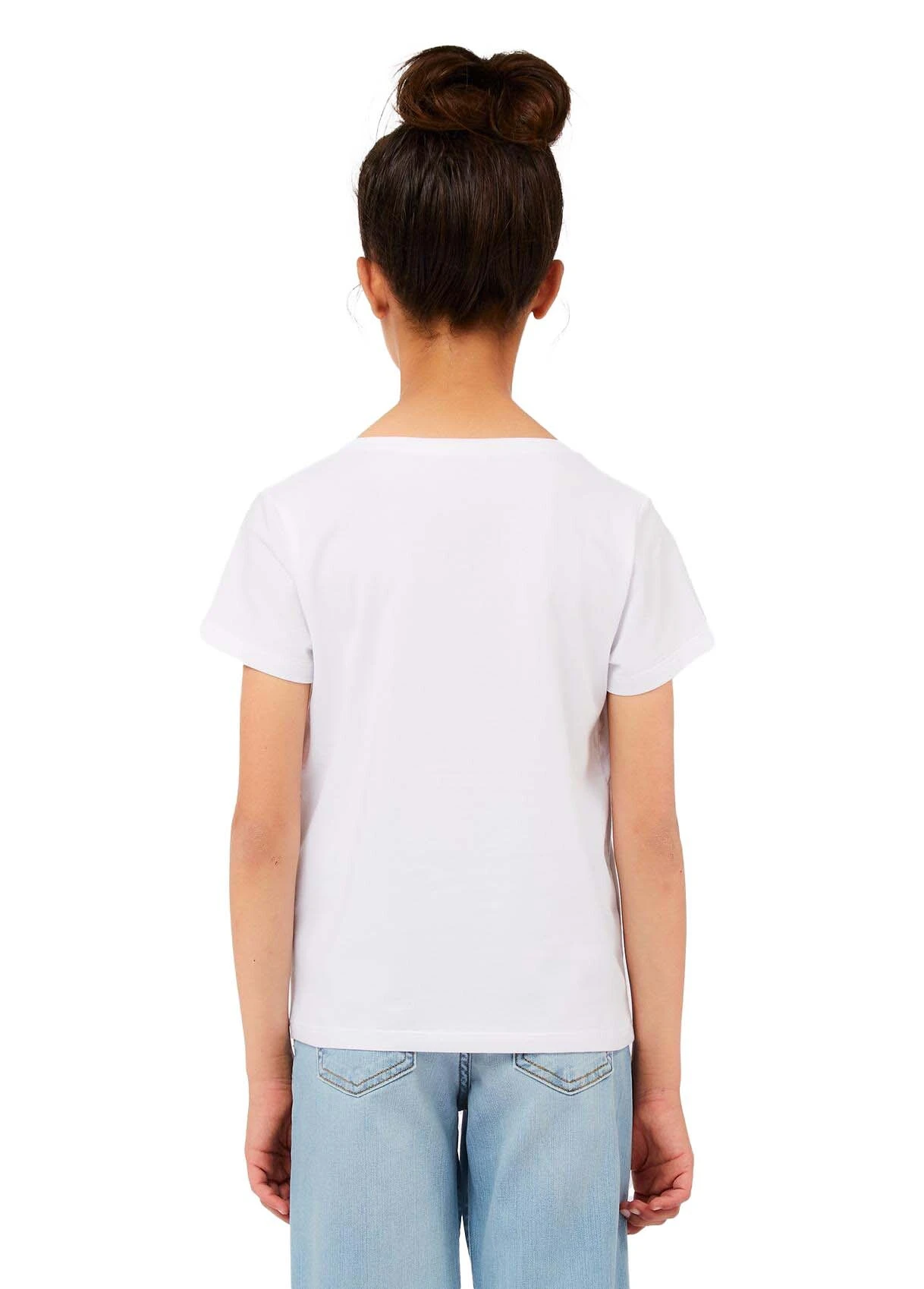 Short-Sleeve Jersey Top with Crystal Emblem Gallery