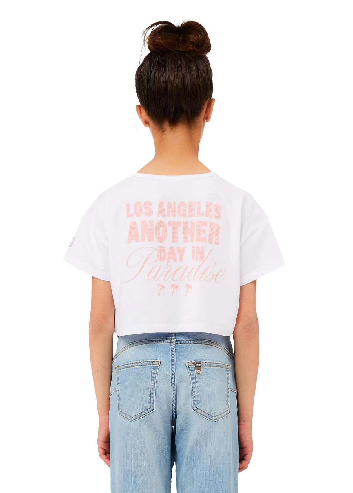"Tokyo Japan" Embellished Boxy Crop T-Shirt Gallery