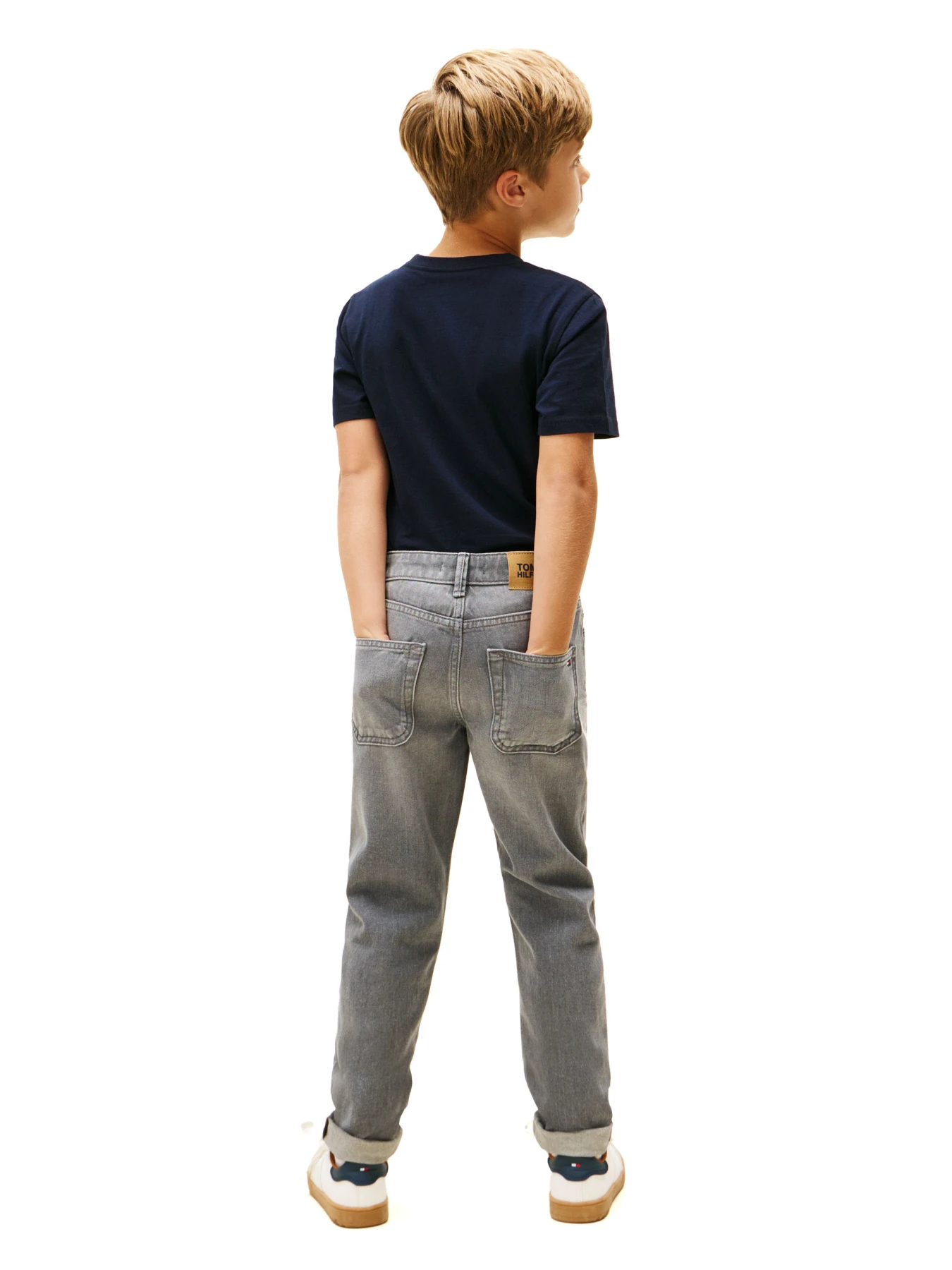 Kids Boys Whiskered Straight Leg Jeans Gallery