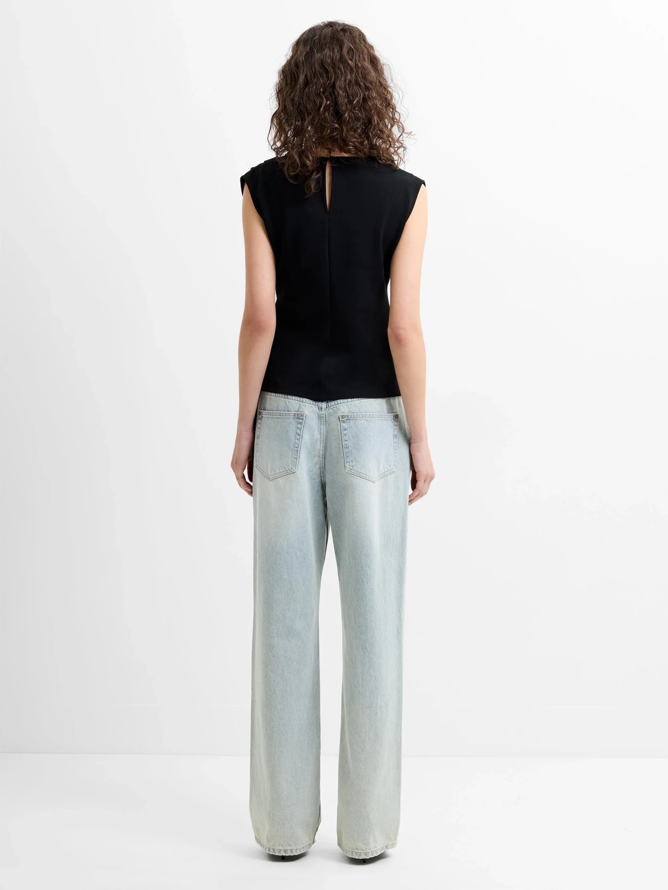 Jersey Belted Shift Top Gallery