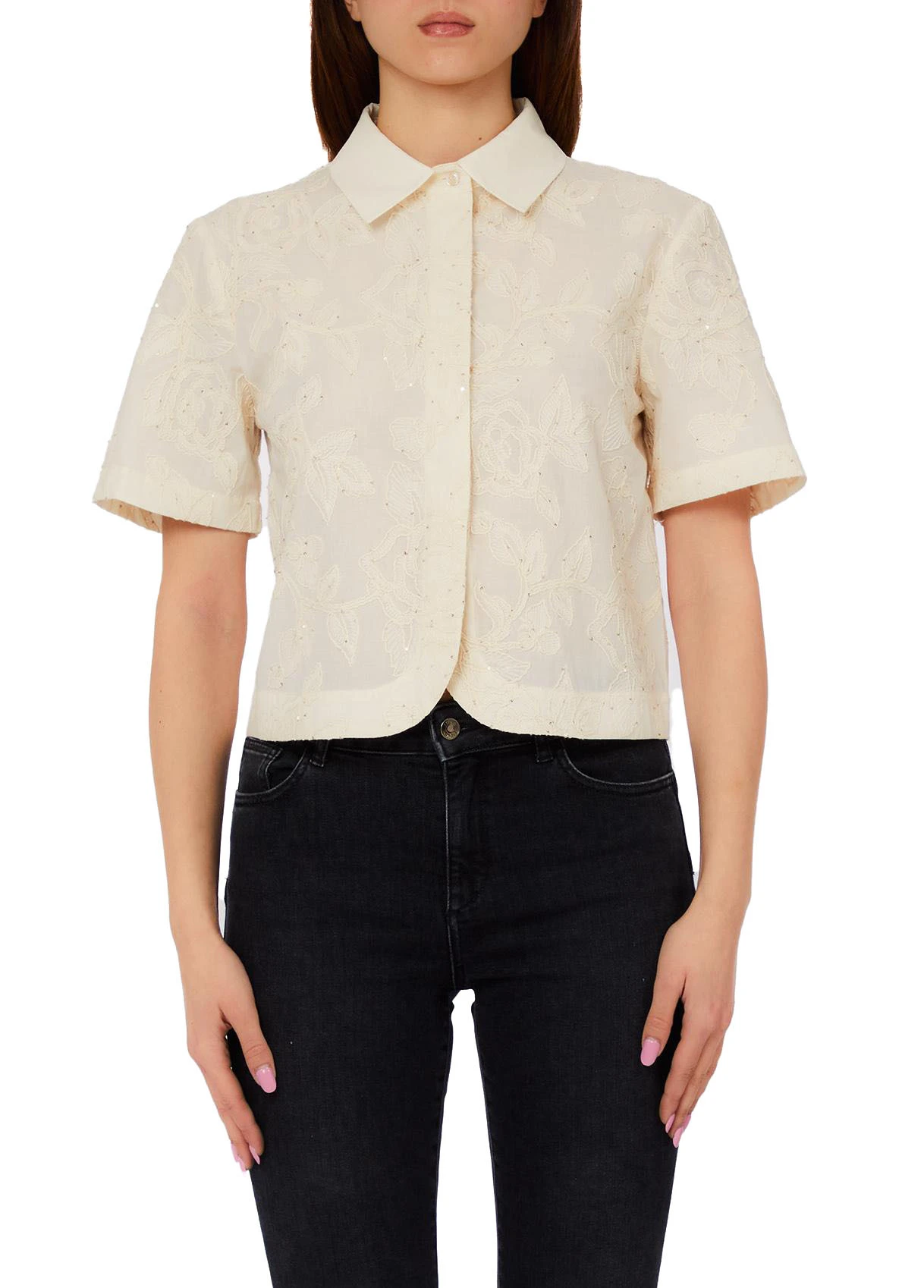 Cotton Muslin Shirt With Embroidery Gallery