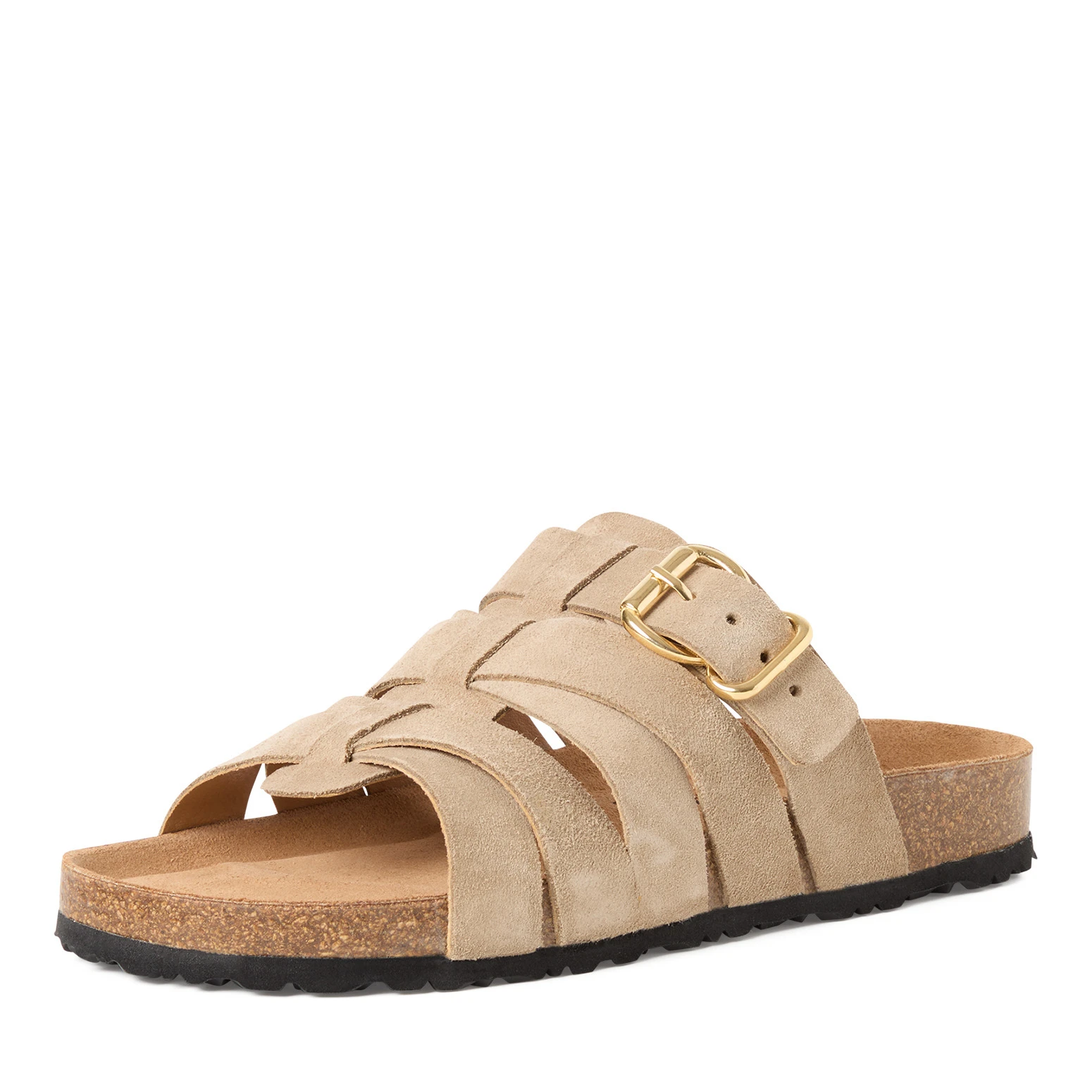 Suede Fisherman-Style Cork Slide Gallery