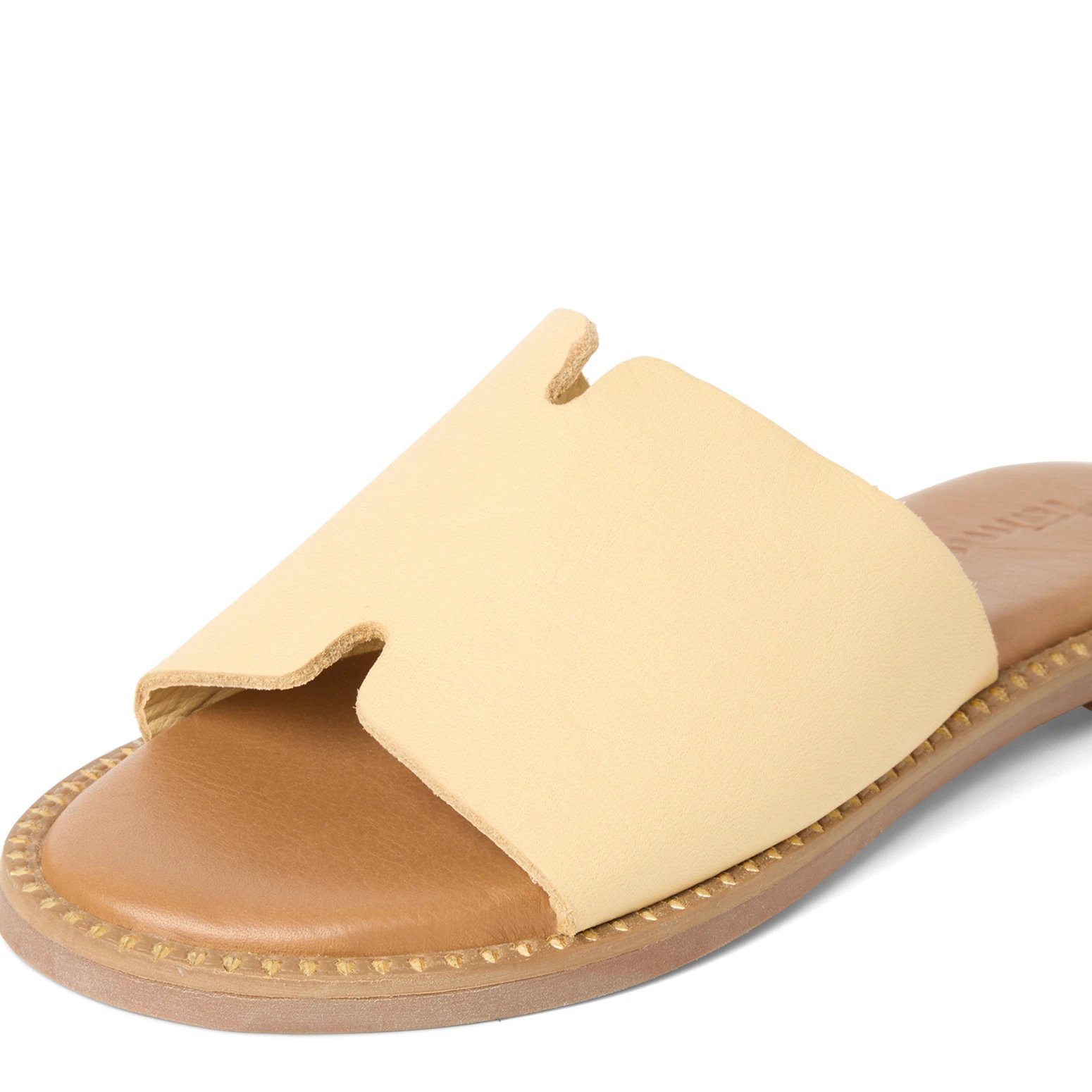 Minimalist Leather Cut-Out Slide Gallery