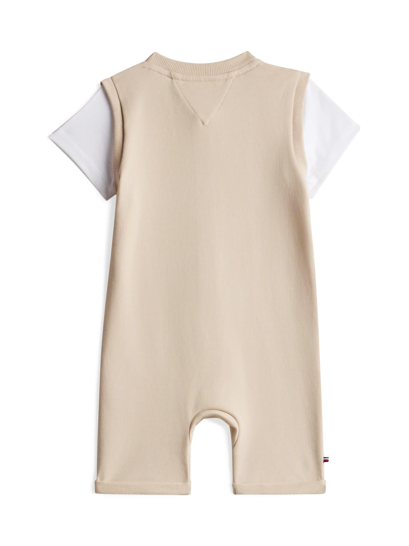Kids Neutral Outline Logo Embroidery Two-Tone Shortall Gallery
