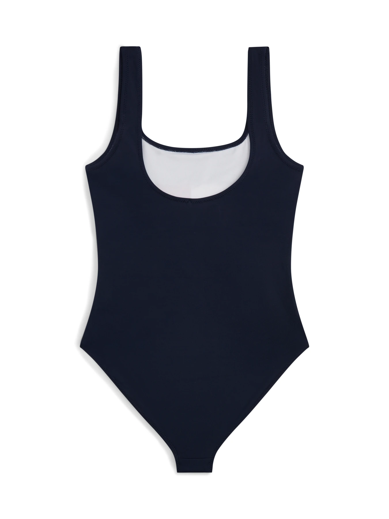 Kids Girls Classic Colour-Blocked Square Neck Swimsuit Gallery