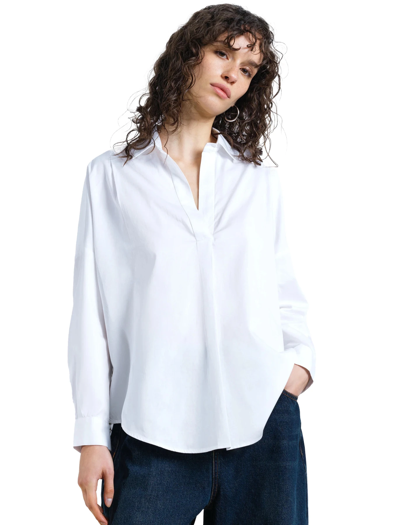 Floral Cutwork Back Popover Shirt Gallery