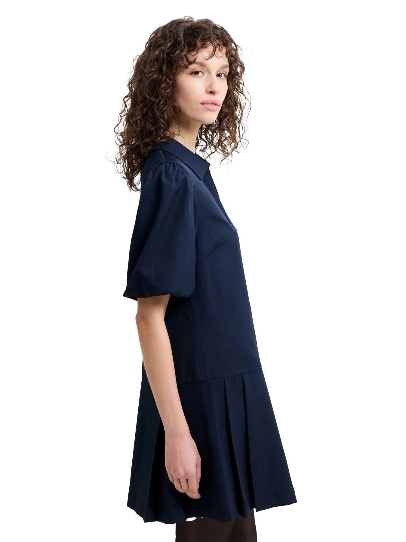 Suiting Pleated Mini Dress Gallery